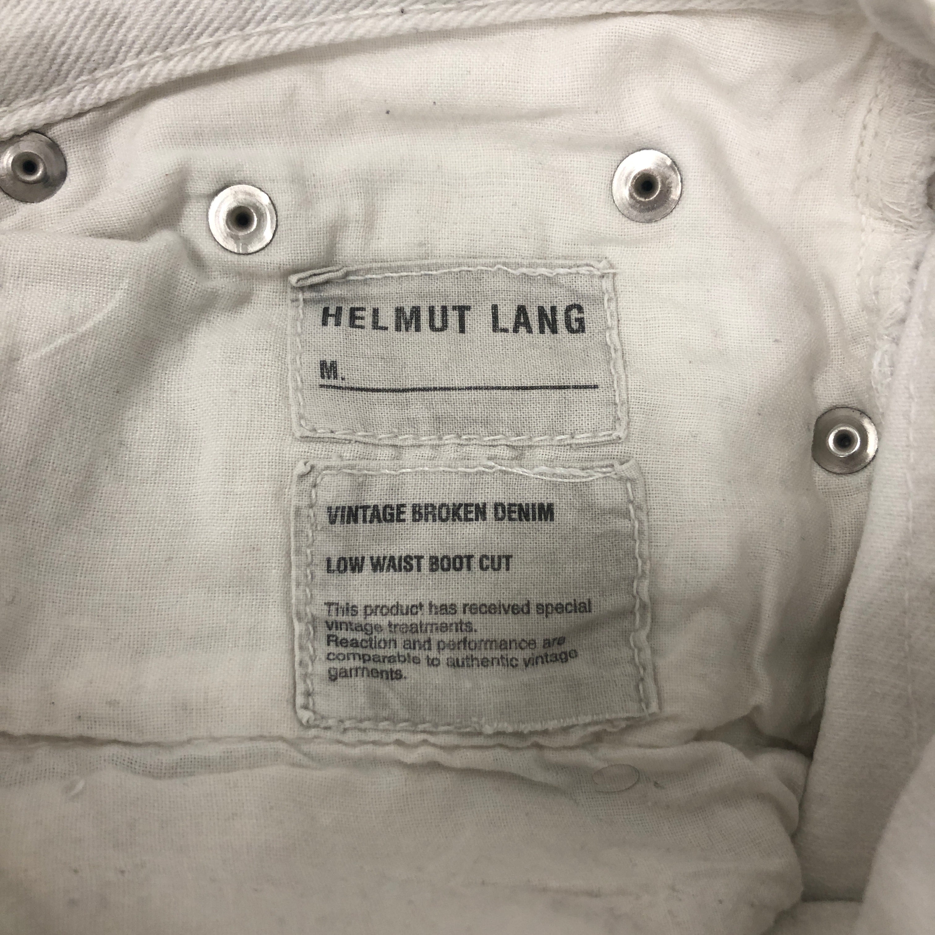 Helmut Lang/Straight Pants/27/Cotton/WHT/ view 3
