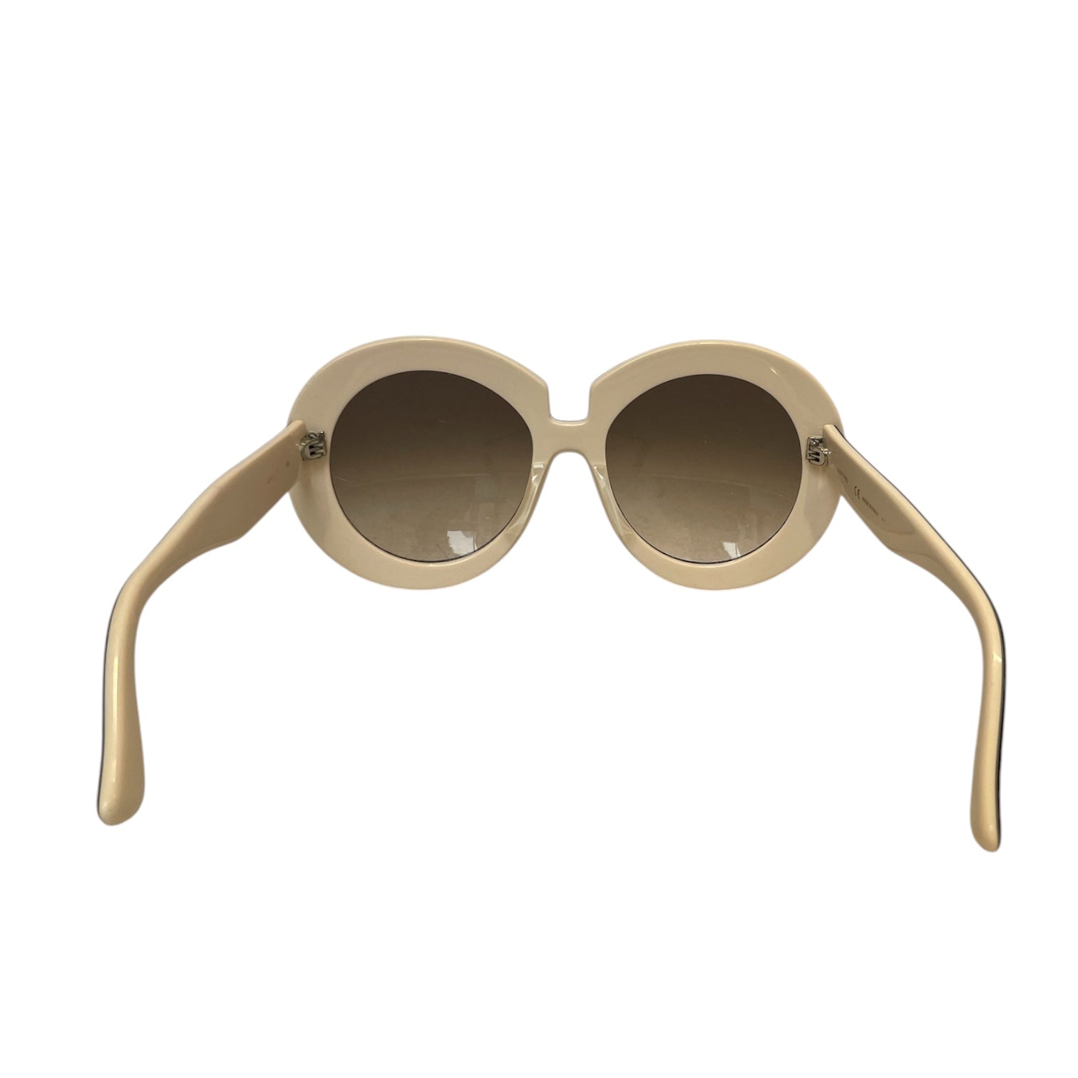 VALENTINO/Sunglasses/Plastic/BLK/L's/Italy/sil hardware/cre inside view 3