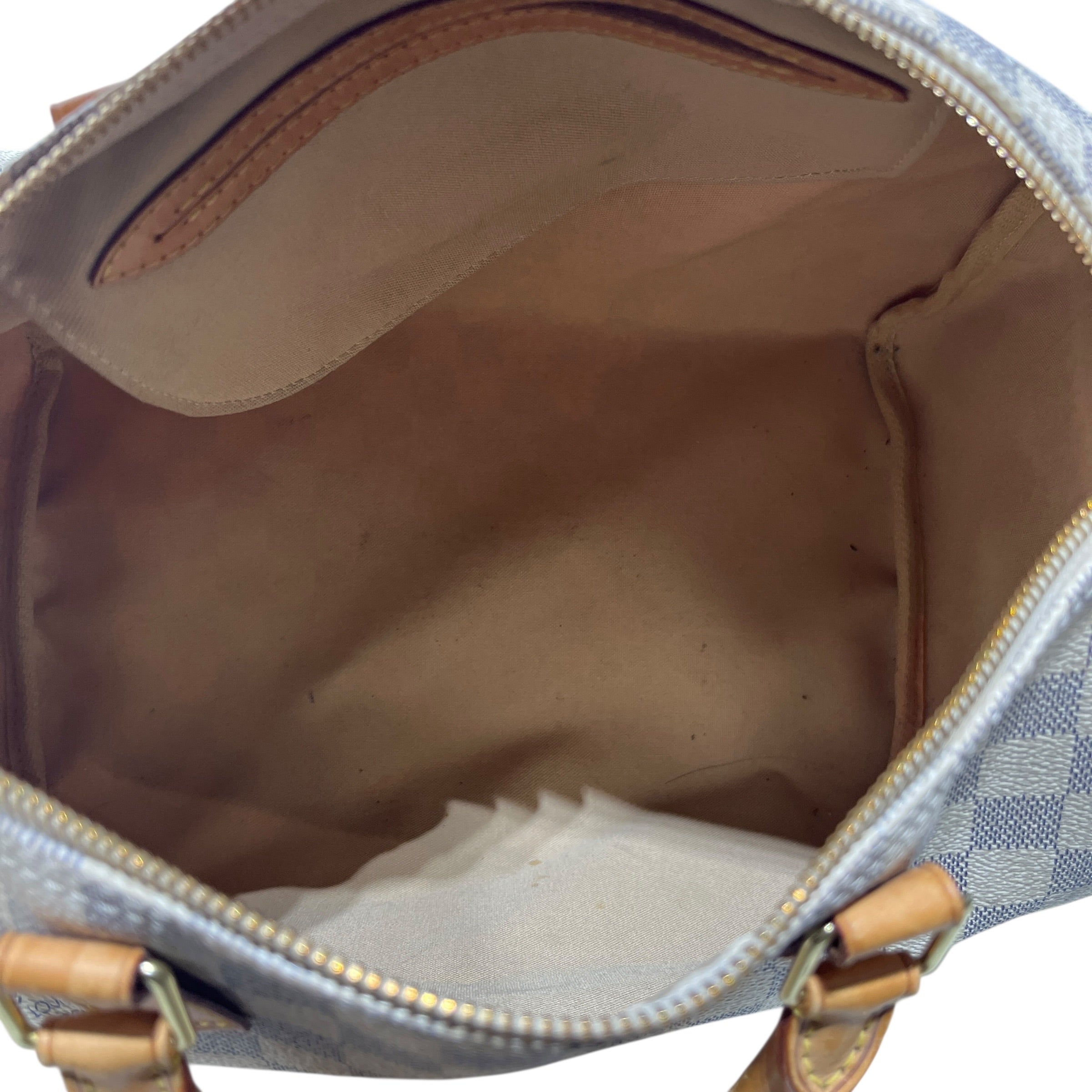 LOUIS VUITTON/Boston Bag/All Over Print/Leather/WHT/Damier Azur Speedy 25 view 5