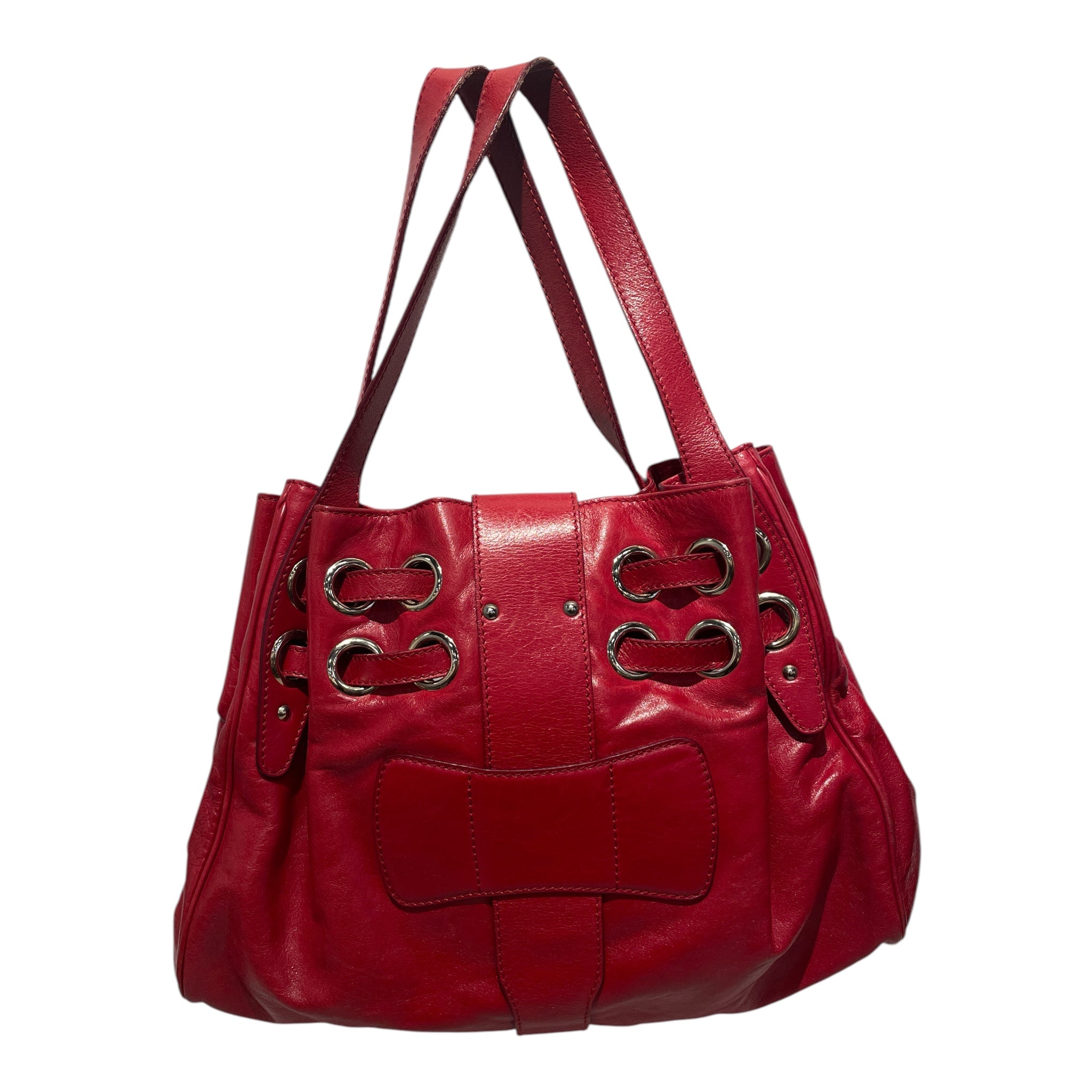 JIMMY CHOO/Bag/Leather/RED/ramona shoulder bag view 2