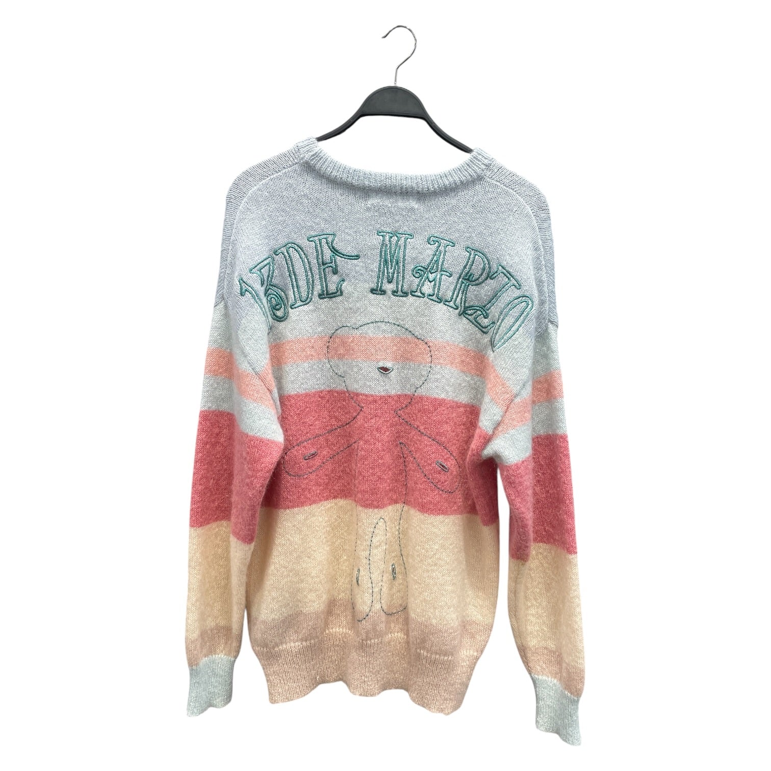 I3DE MARZO/Sweater/M/Cotton/BLU/GREEN STITCHING BACK LOGO view 2