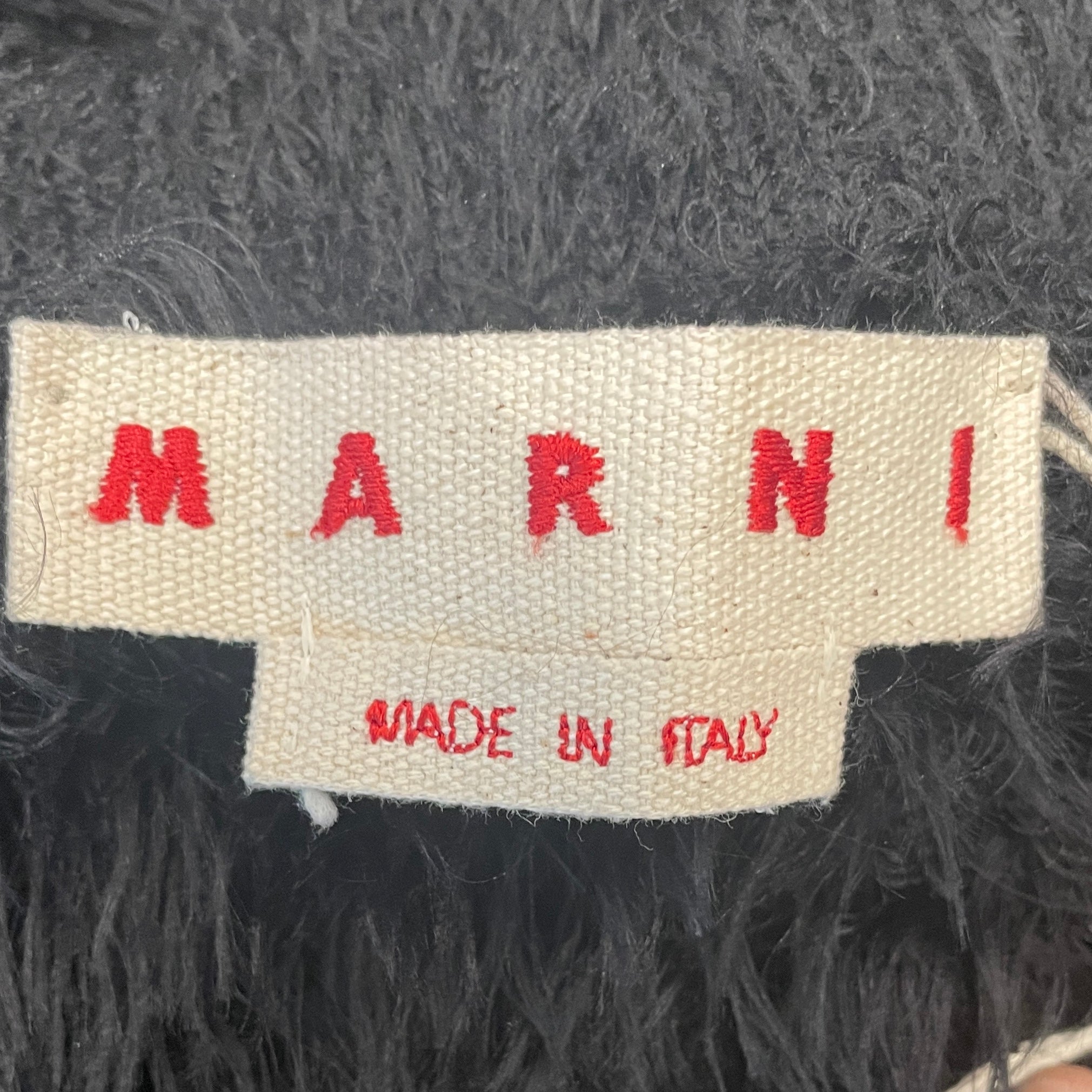 MARNI/Skirt/40/Stripe/Polyester/MLT/FAUX FUR BRWN/BLK/NVY FL BUT view 3