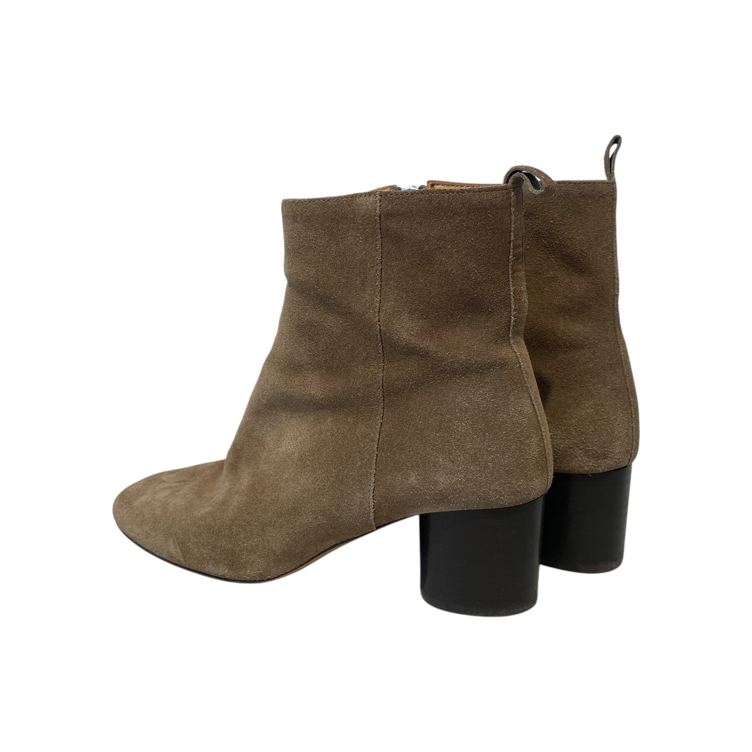 ISABEL MARANT ETOILE/Boots/EU 37/Suede/KHK/HEELED BOOT view 2