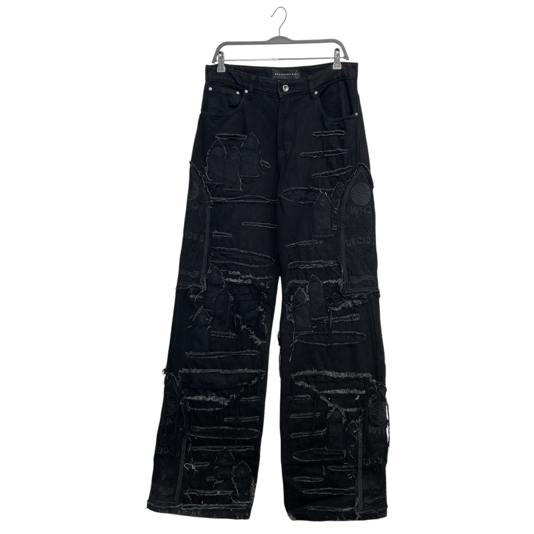 WHO DECIDES WAR/Pants/30/Denim/BLK/ view 1