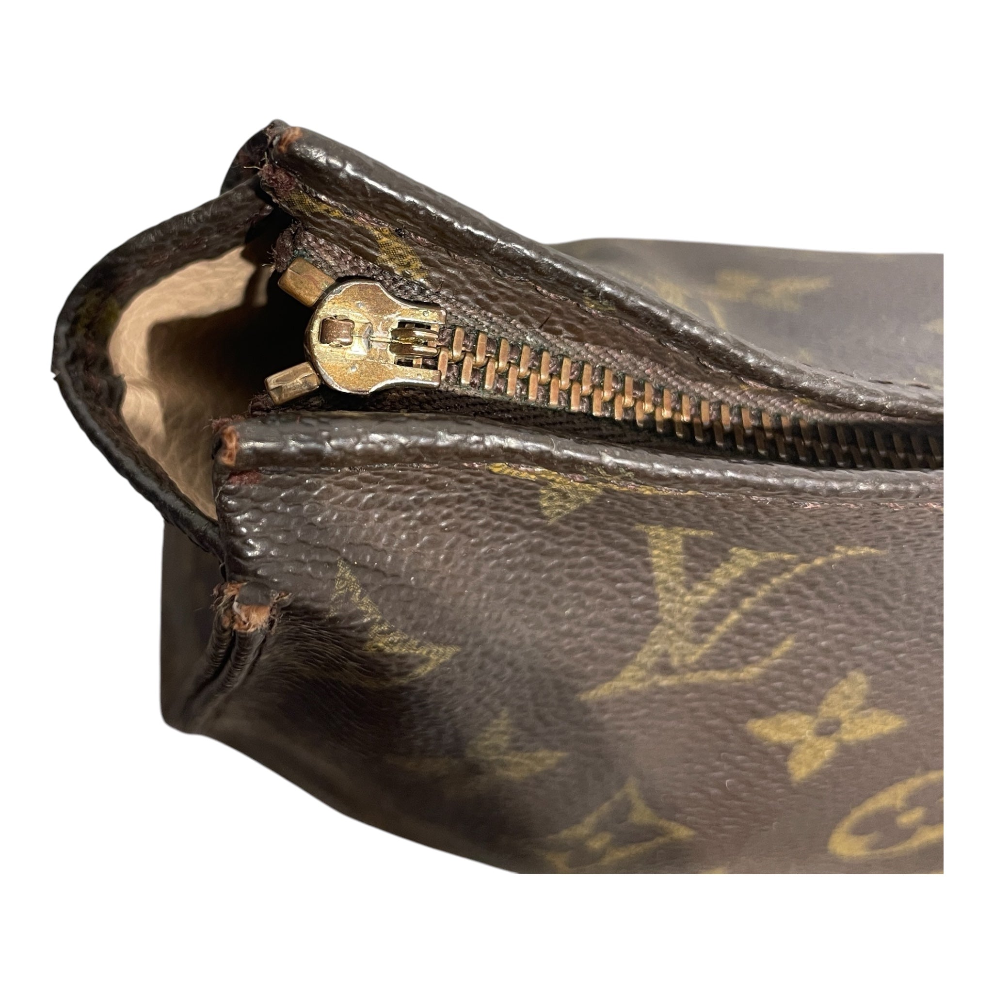 LOUIS VUITTON/Pouch/Monogram/Leather/BRW/tolietry pouch 26 view 4