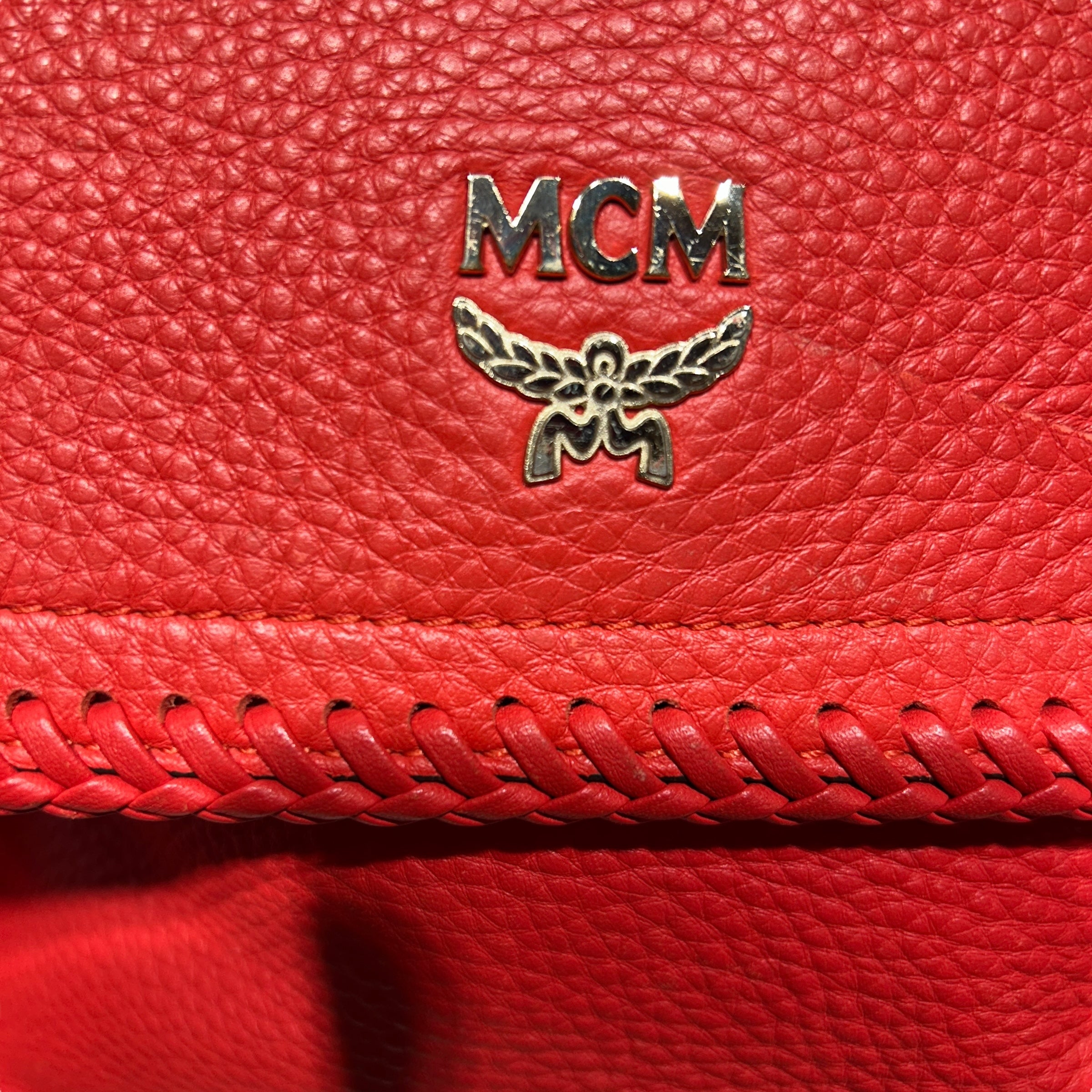 MCM/Hand Bag/OS/Leather/RED/ view 4
