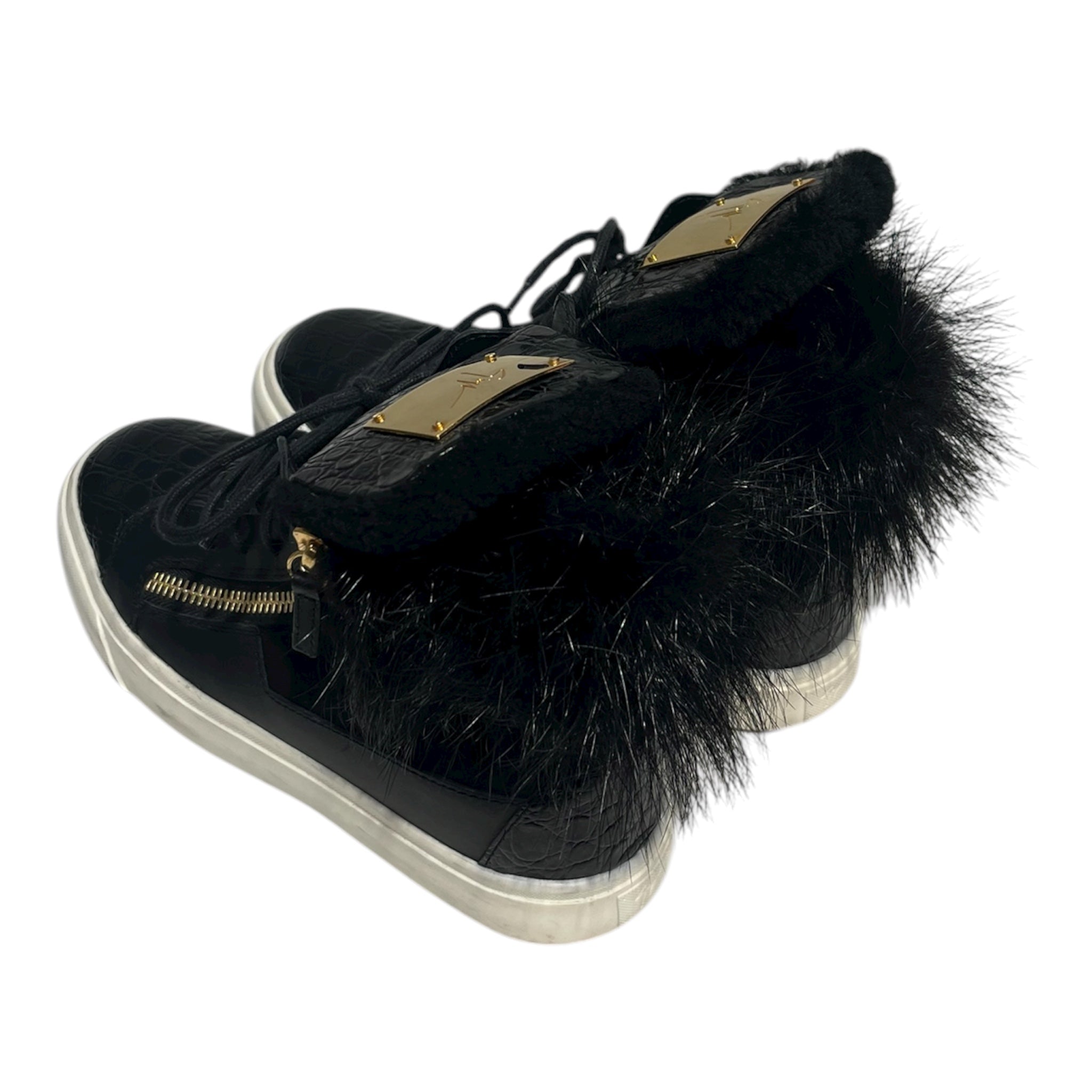 Giuseppe Zanotti/Hi-Sneakers/EU 38.5/BLK/CROC GOLD GIUSEPPES view 2