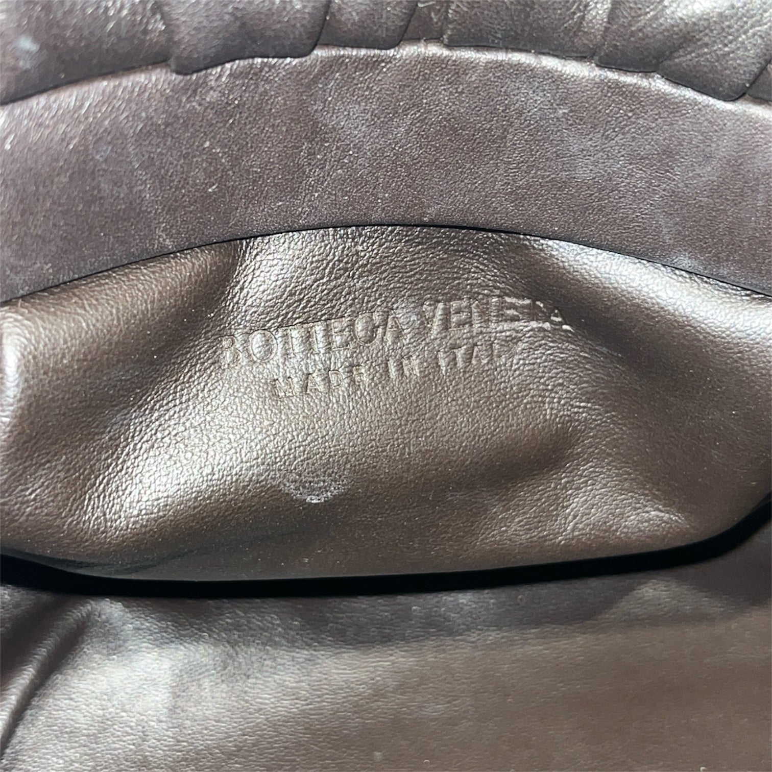 BOTTEGA VENETA/Hand Bag/Leather/BRW/gold chain pouch bag view 4