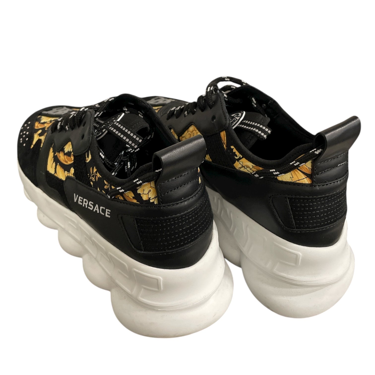 VERSACE/Low-Sneakers/US 8.5/Nylon/BLK/Chain Reaction Sneakers view 2