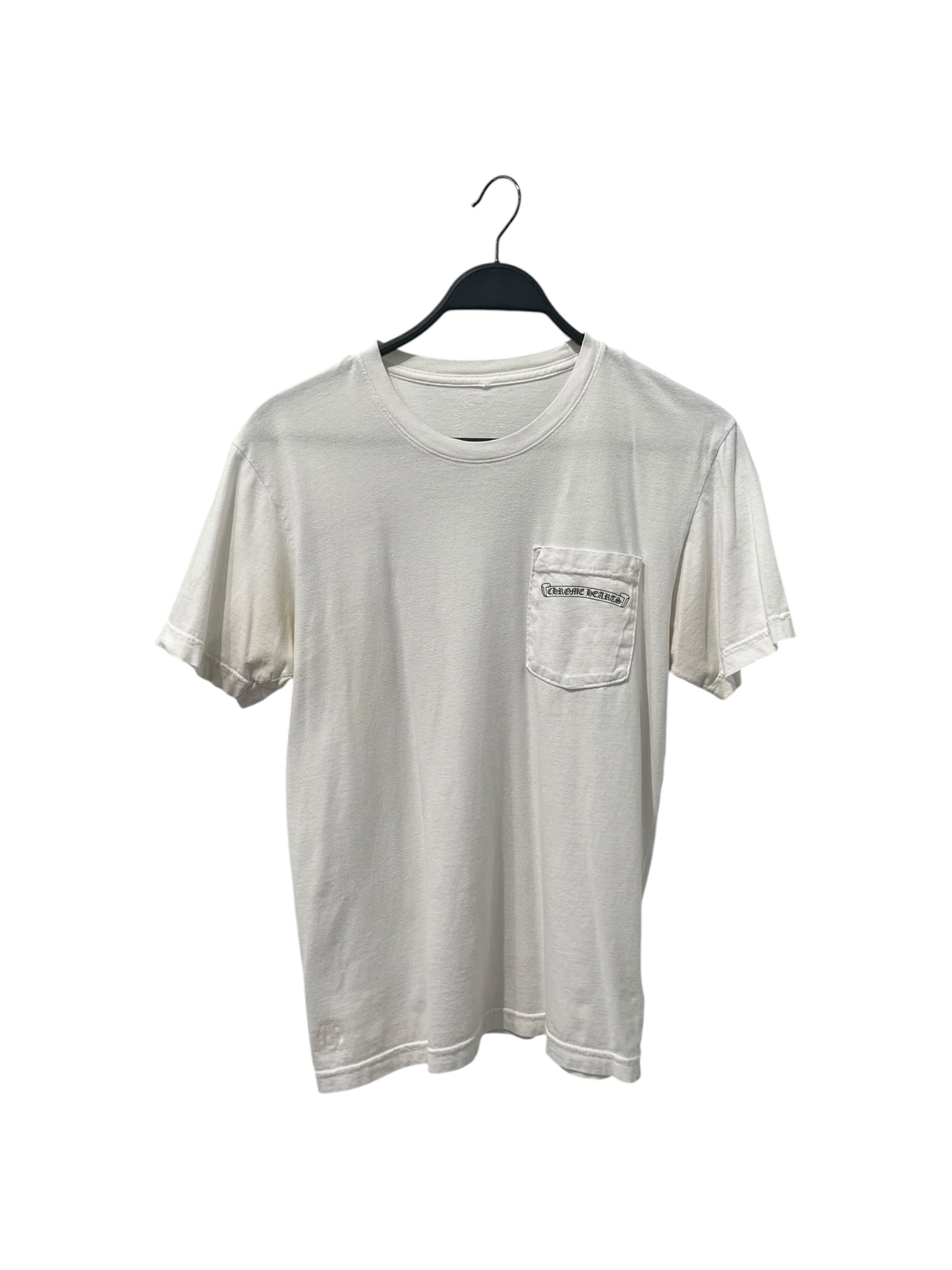 CHROME HEARTS/T-Shirt/M/Cotton/WHT/BACK LOGO TEE view 1