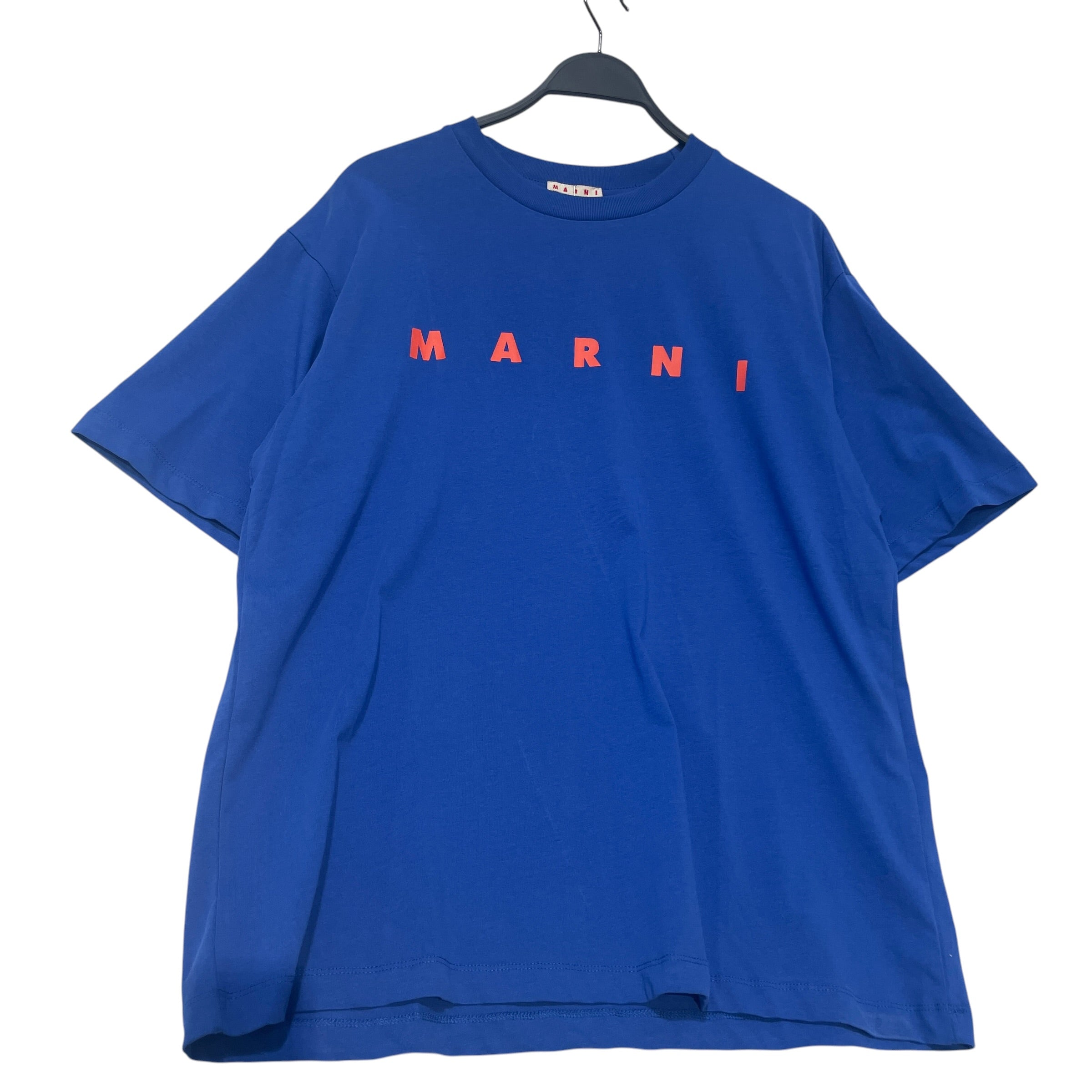 MARNI/T-Shirt/44/Cotton/BLU/Orange Lettering Tee view 1