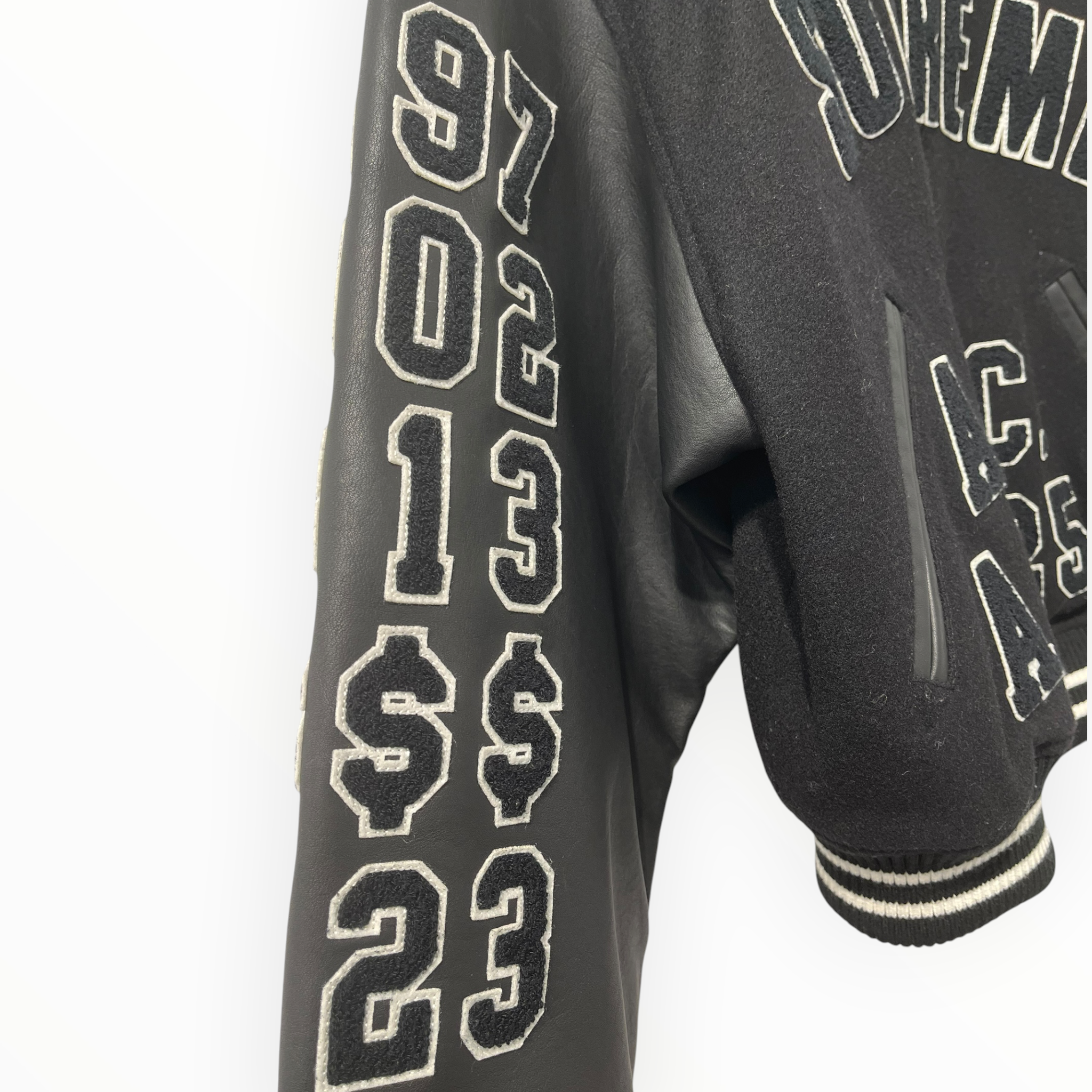 Supreme/Baseball Jkt/M/Cotton/BLK/NUMBERED VARSITY JCKT view 8