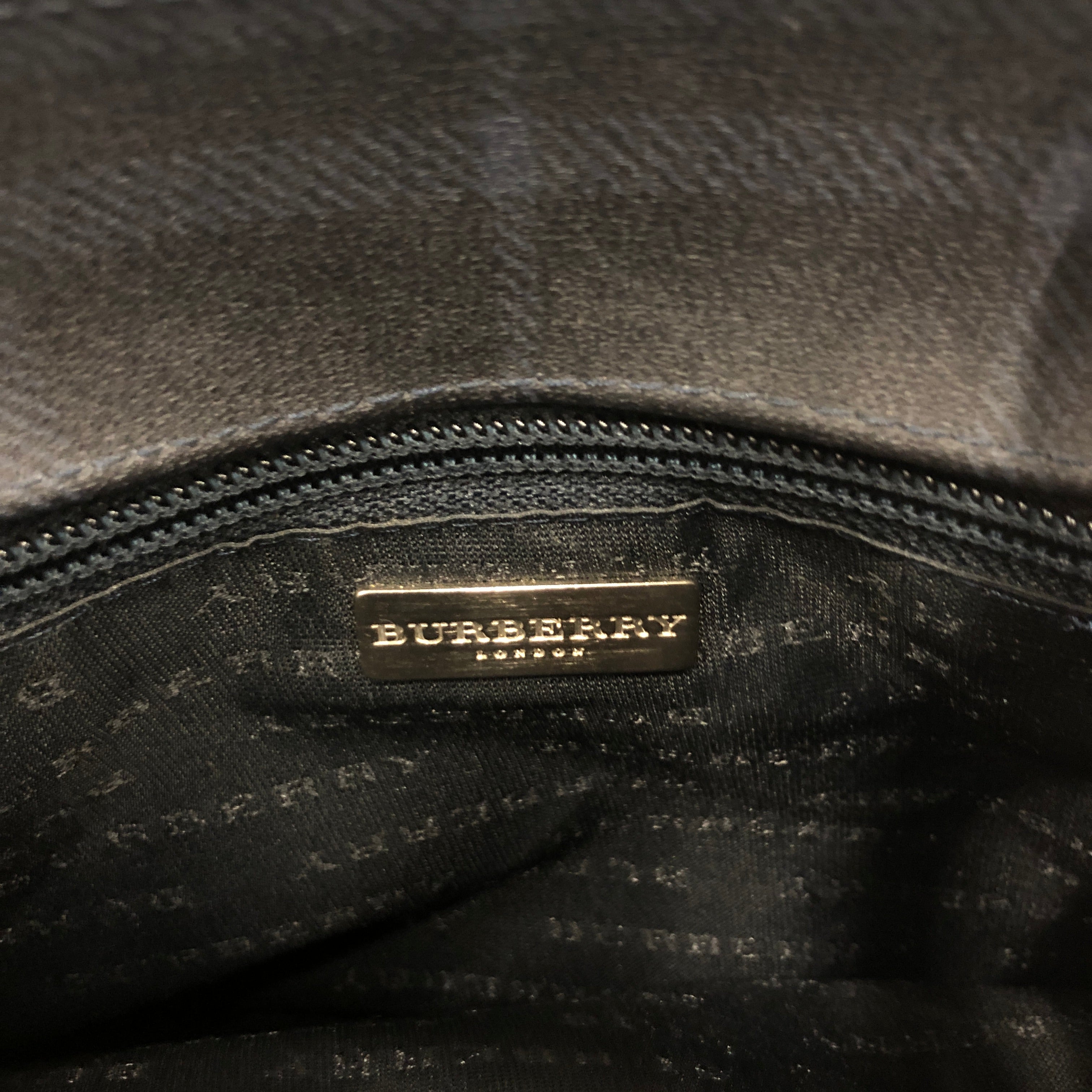 BURBERRY/Hand Bag/Plaid/Leather/NVY/ view 5
