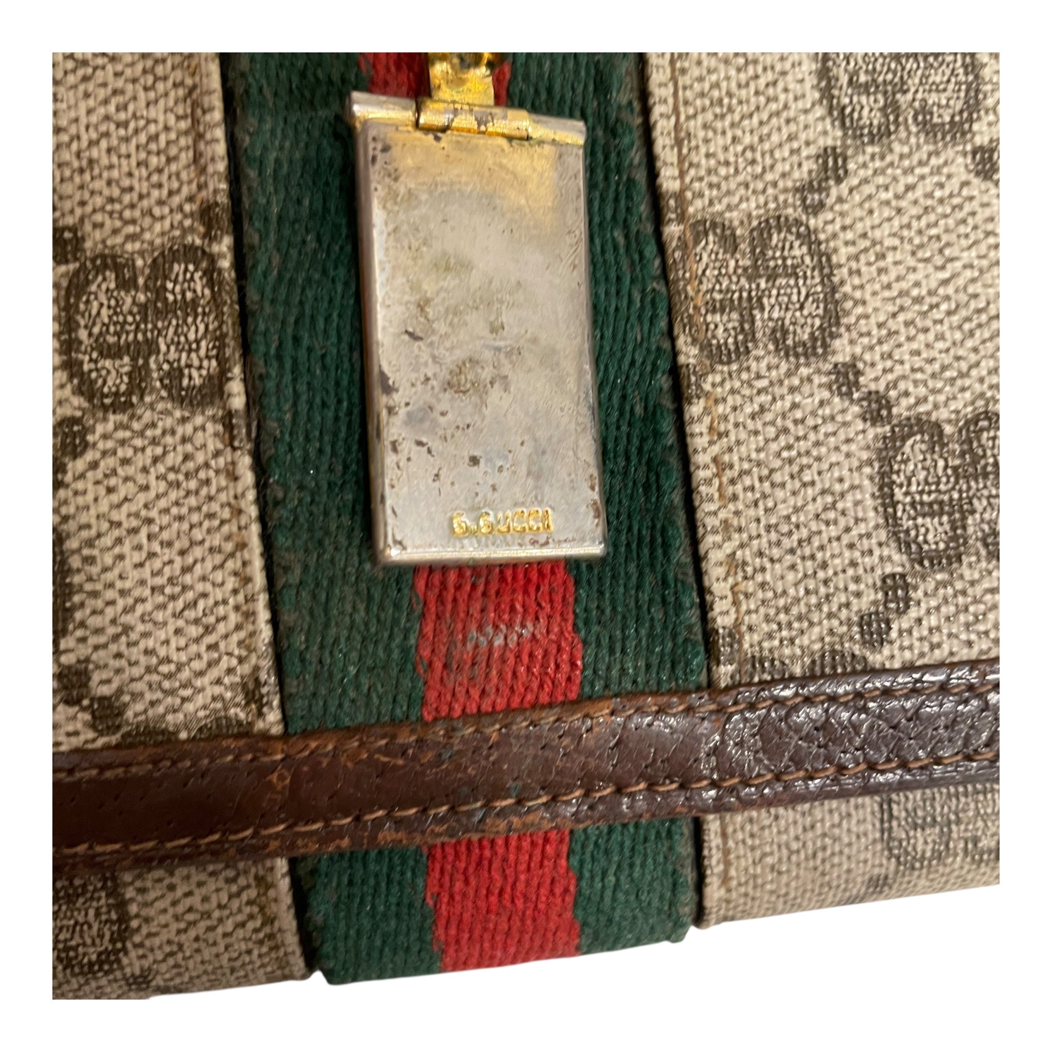 GUCCI/Vintage/Wallet/Monogram/Cotton/CML/GG SUPREME WRISTLET view 6