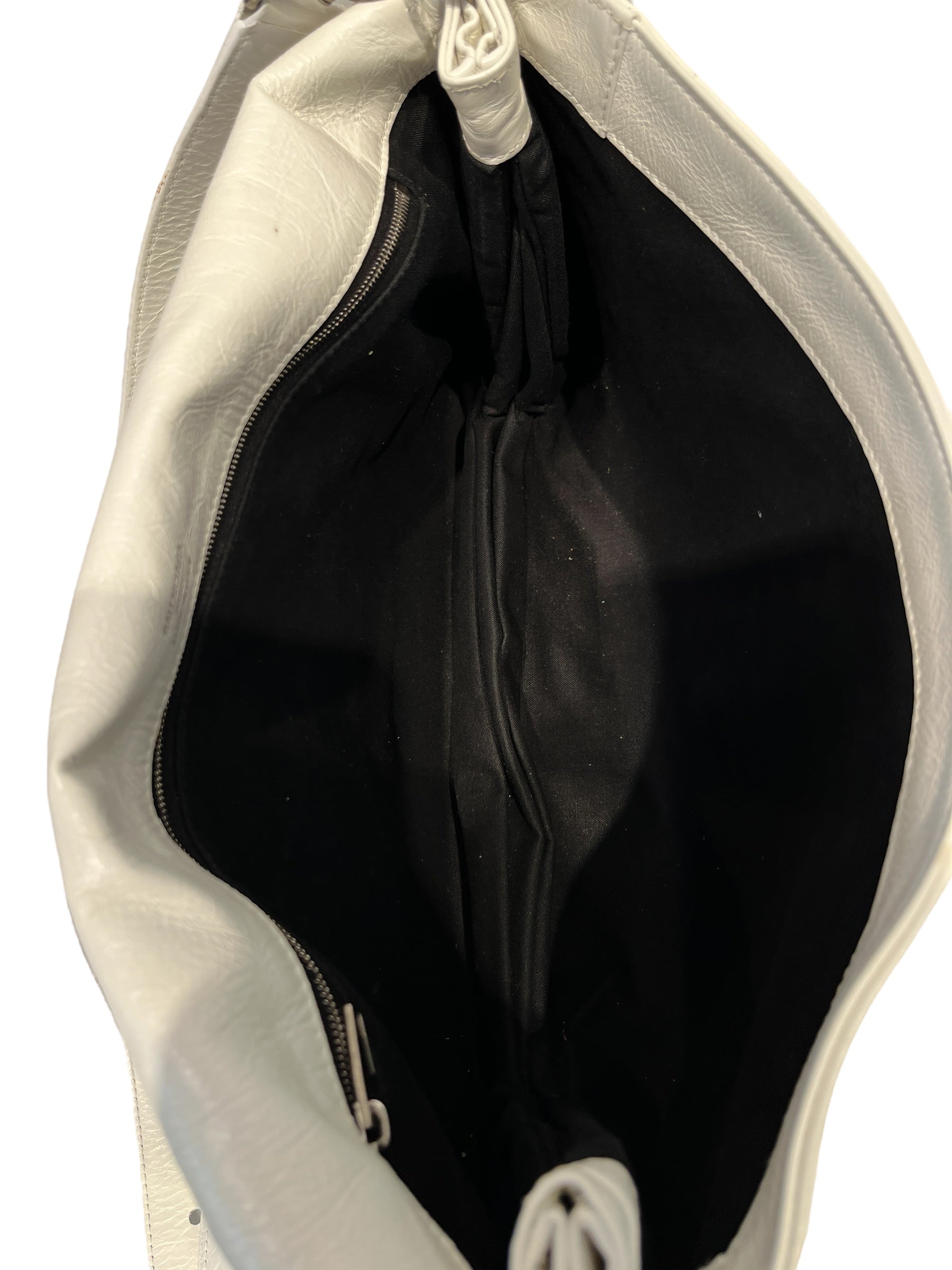 BALENCIAGA/Hand Bag/L/Leather/WHT/BB Large Flap view 7