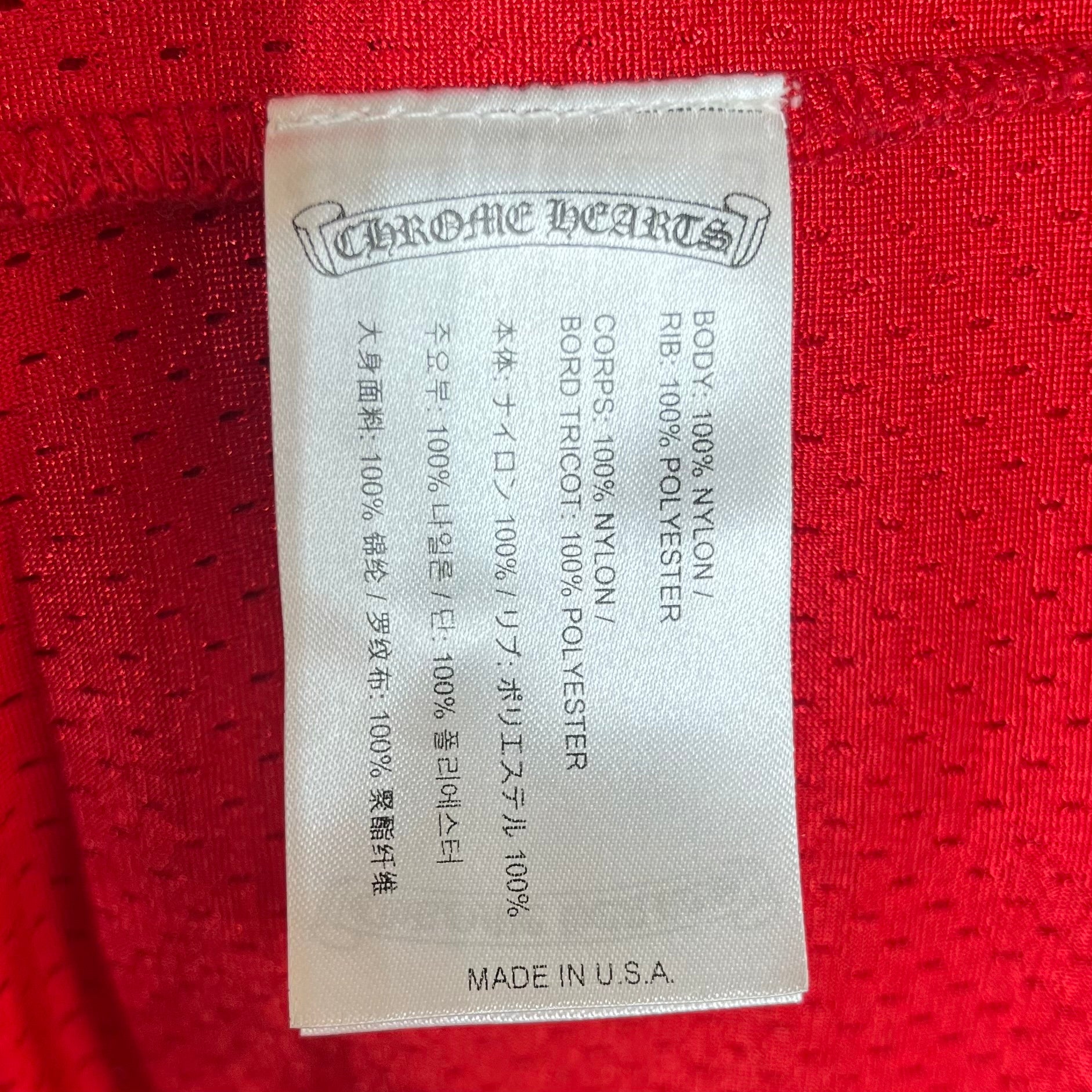 CHROME HEARTS/3|4S Cut & Sew/L/Cotton/RED/matty boy view 4