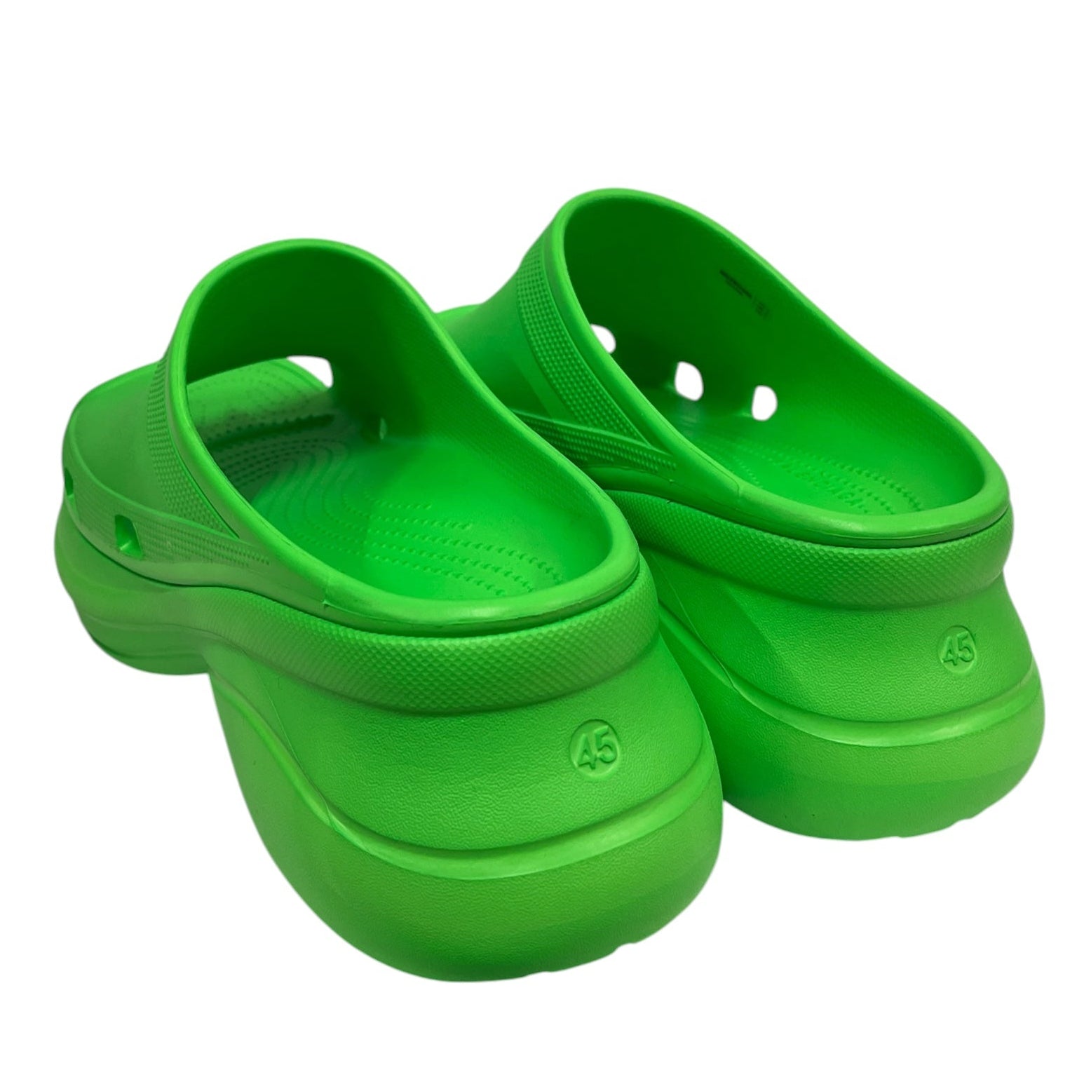 BALENCIAGA/Sandals/EU 45/Polyester/GRN/Pool Crocs view 2
