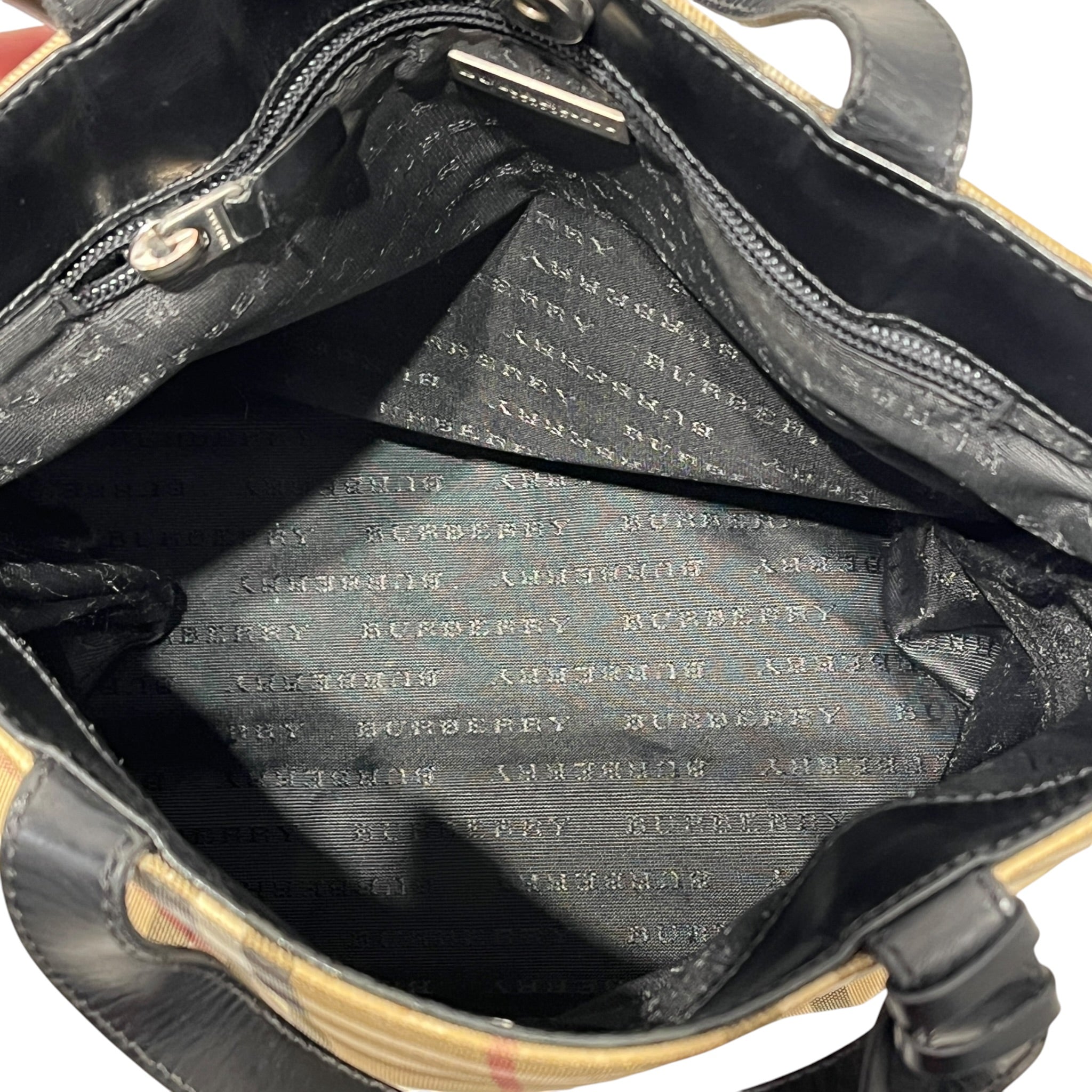 BURBERRY LONDON/Tote Bag/Plaid/BEG/VINTAGE CHECK TOTE view 4