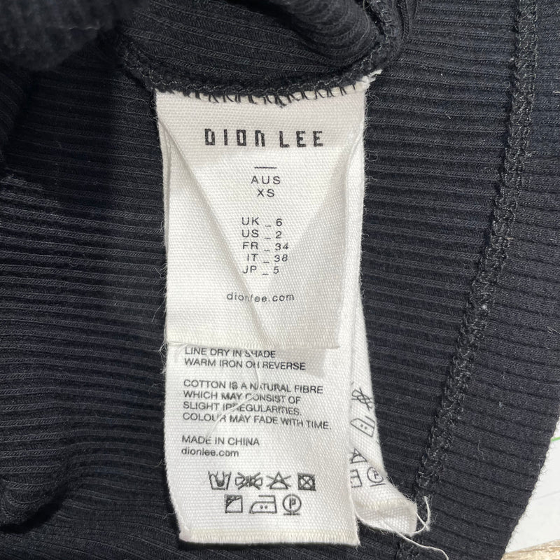 DION LEE/Camisole/XS/Cotton/BLK/INTERLINK BLACK TANK