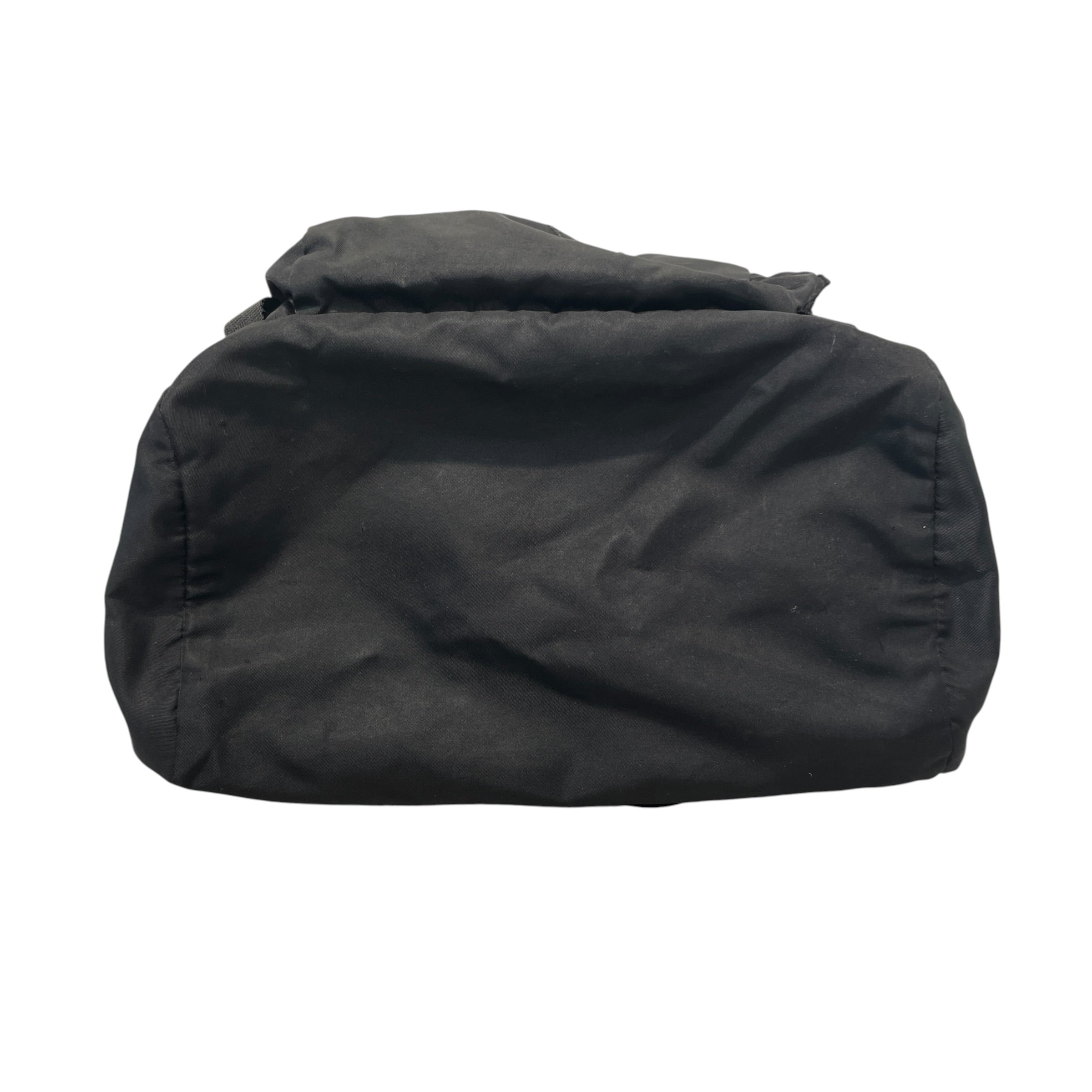 PRADA/Backpack/Nylon/BLK/Enameled Metal Tri view 3