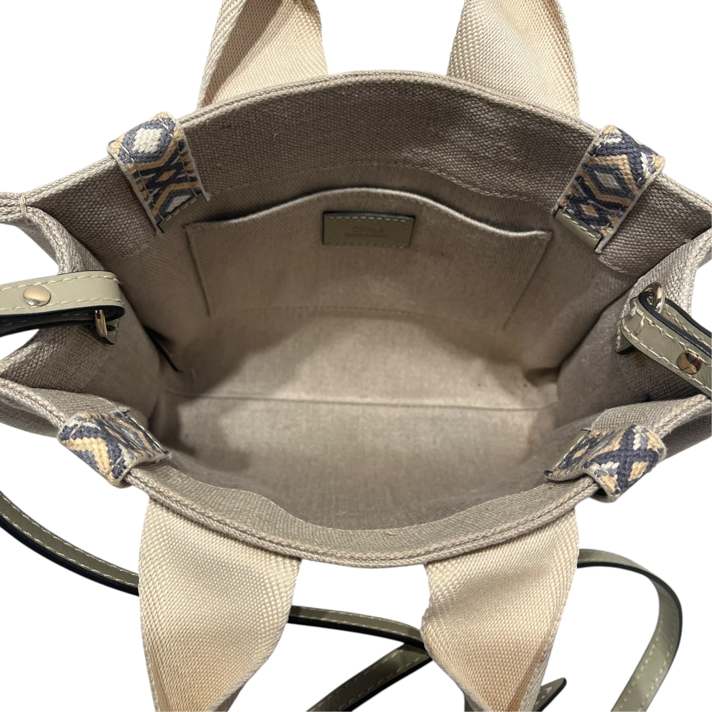 Chloe/Tote Bag/BEG/CANVAS WOODY TOTE W/STRAP view 5