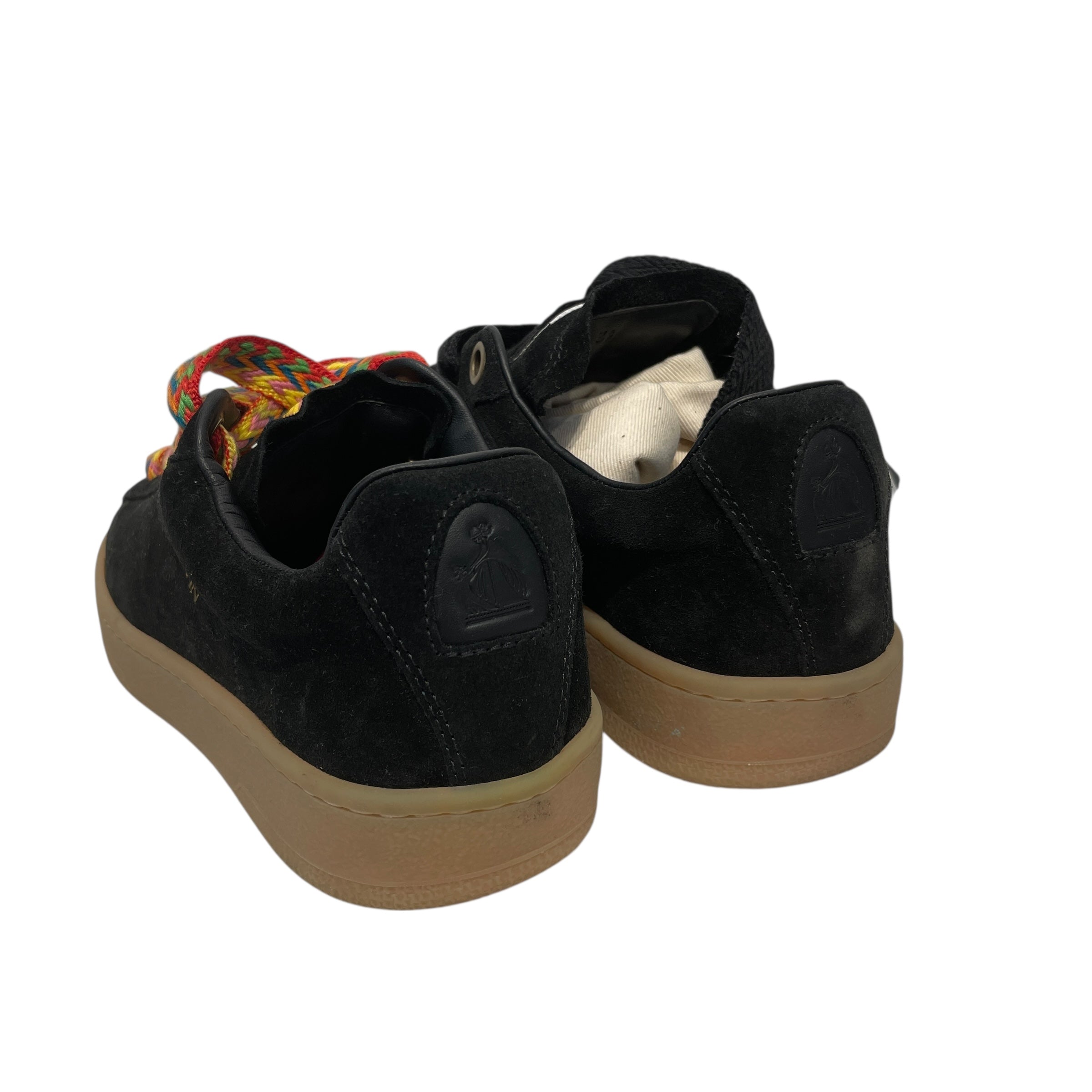 LANVIN/Low-Sneakers/EU 38/Suede/BLK/LANVIN LOW TRAINERS view 2