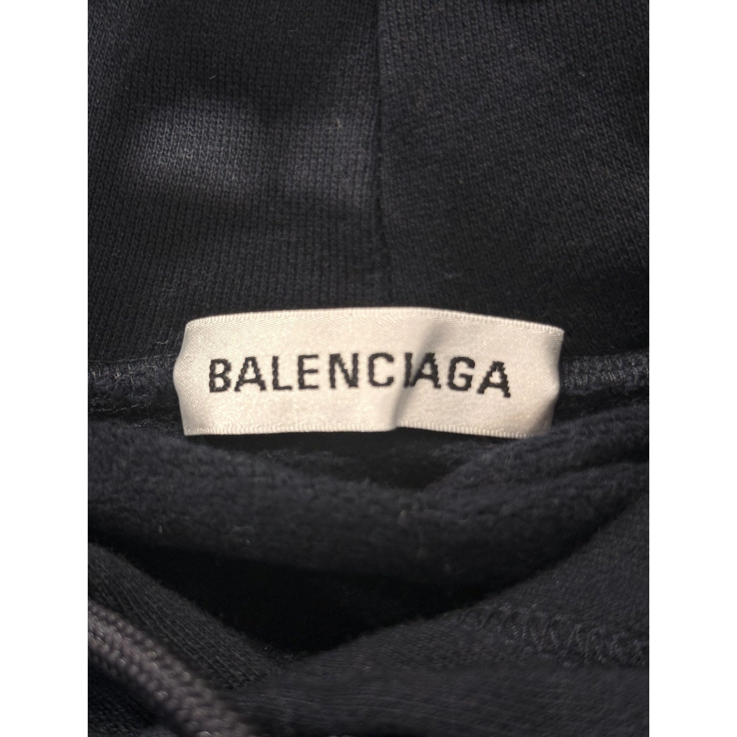 BALENCIAGA/Hoodie/M/Cotton/NVY/1917 view 3