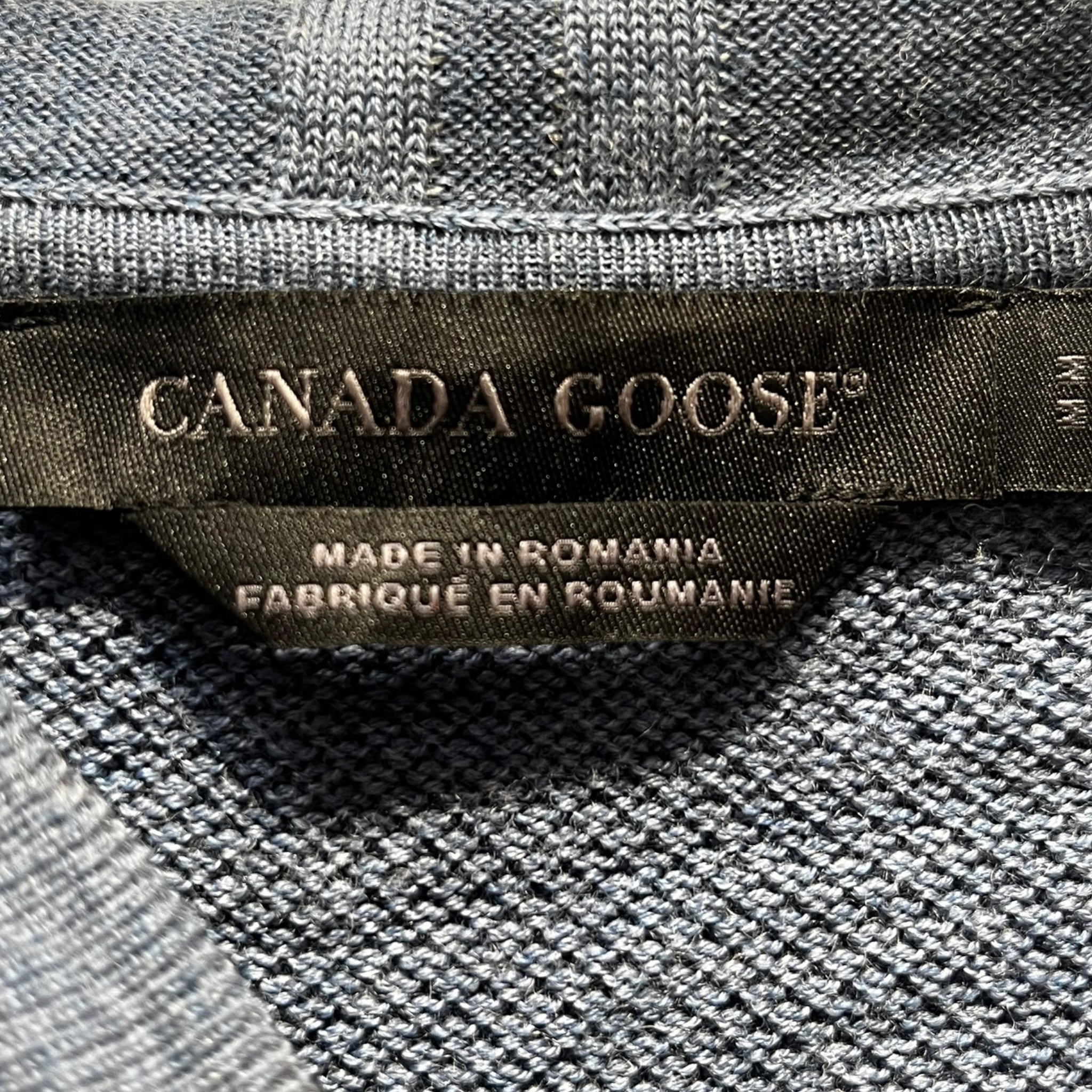 CANADA GOOSE/Hoodie/M/Cotton/BLU/Pullover/HOODIE WITH 2 STRIPES BLUE view 3