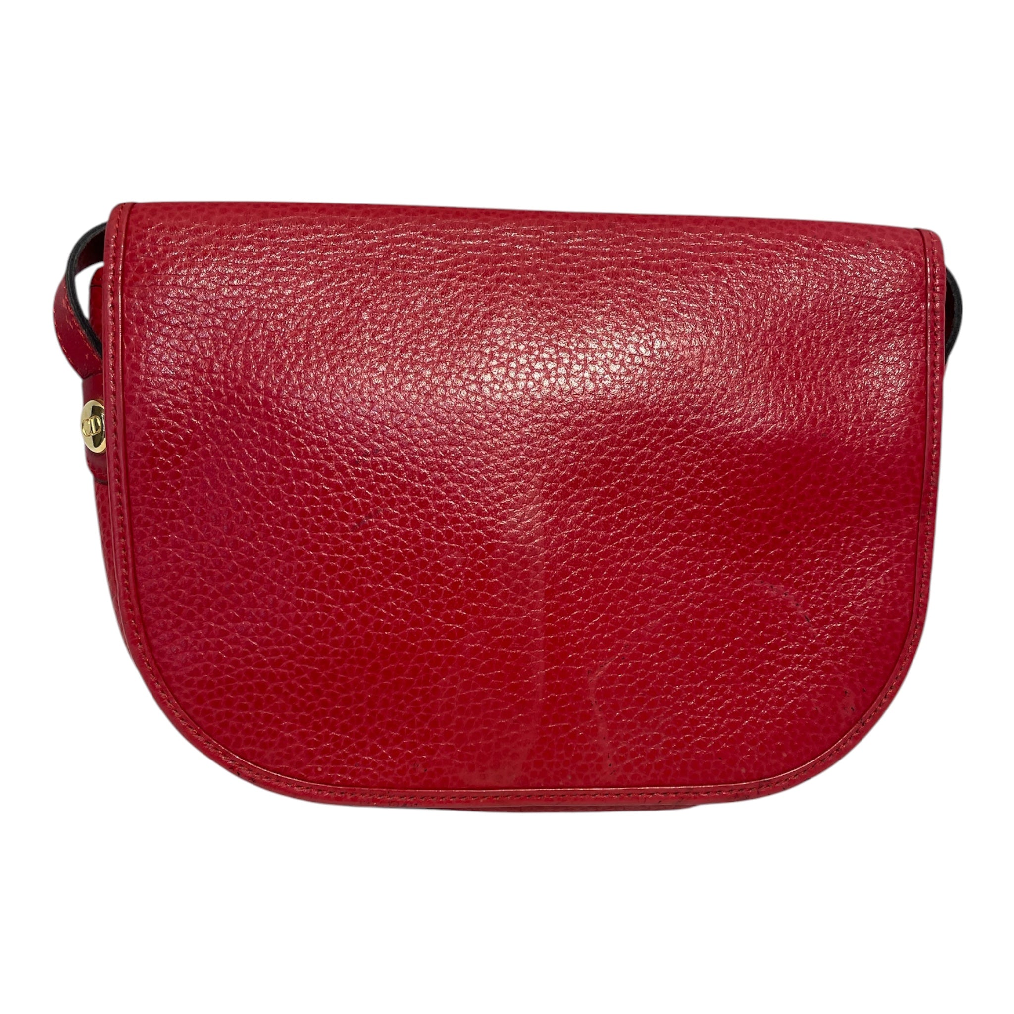 Christian Dior/Bag/Leather/RED/VINTAGE CD SIDEBAG view 4