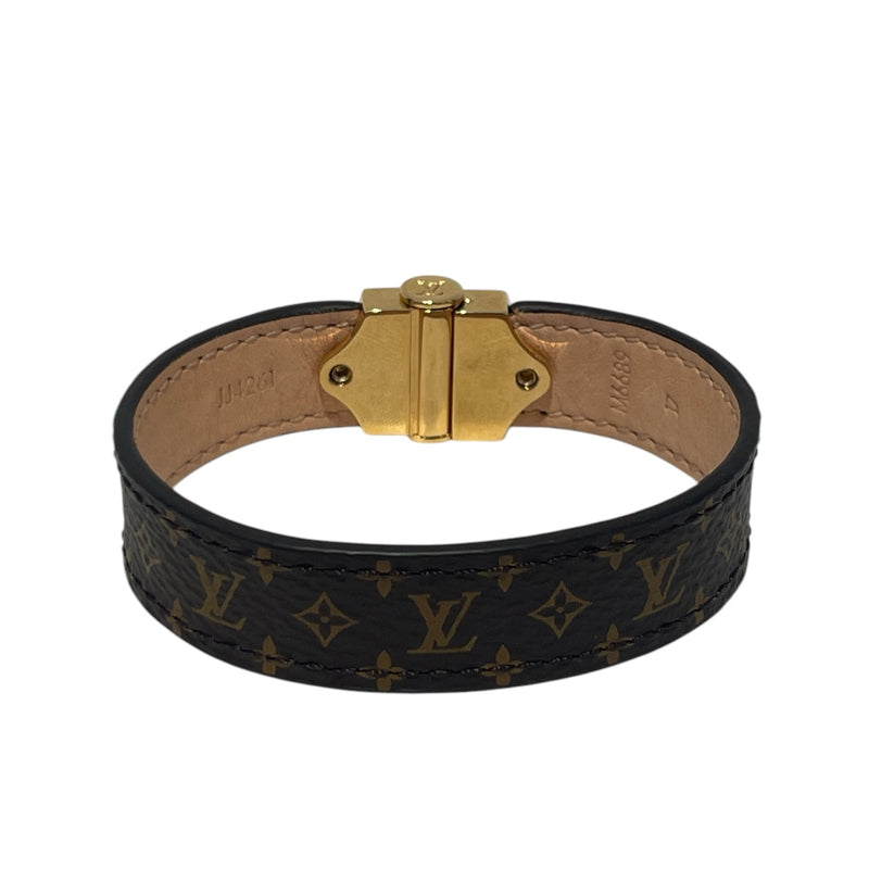 LOUIS VUITTON/Bracelet/Monogram/Leather/BRW/