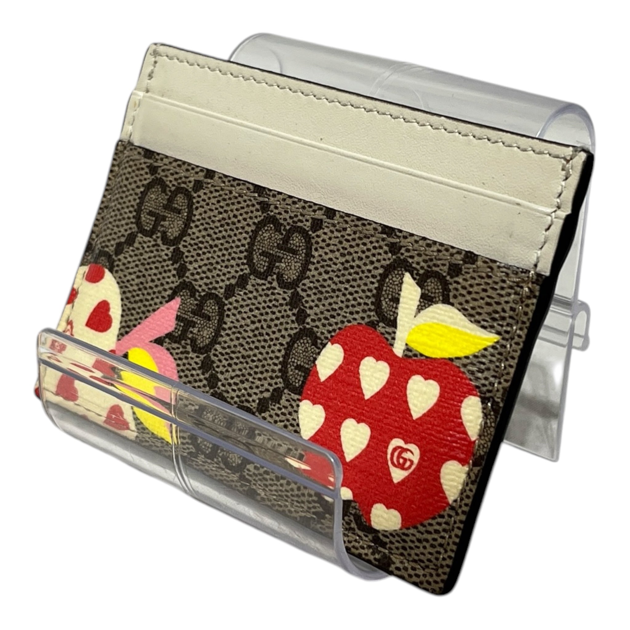 GUCCI/Wallet/Monogram/Leather/CML/APPLE view 2