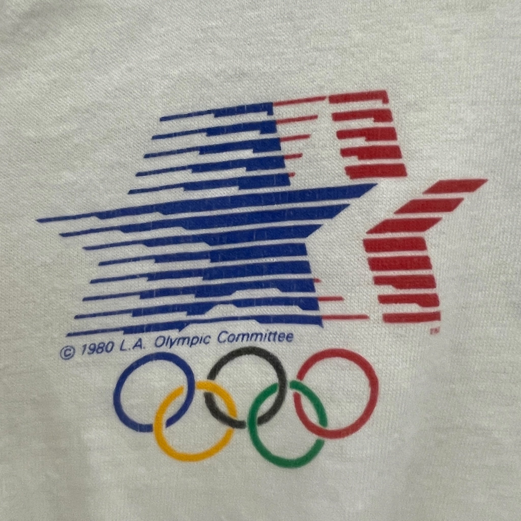 Vintage/LS T-Shirt/L/Cotton/WHT/LA 1984 OLYMPICS view 3