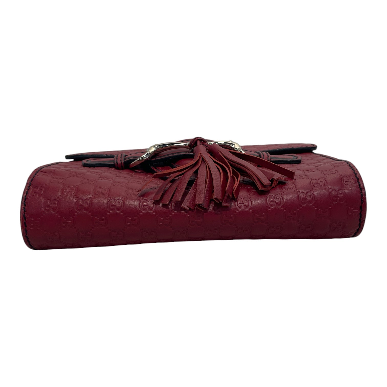 GUCCI/Cross Body Bag/Monogram/Leather/RED/449636493075 view 3