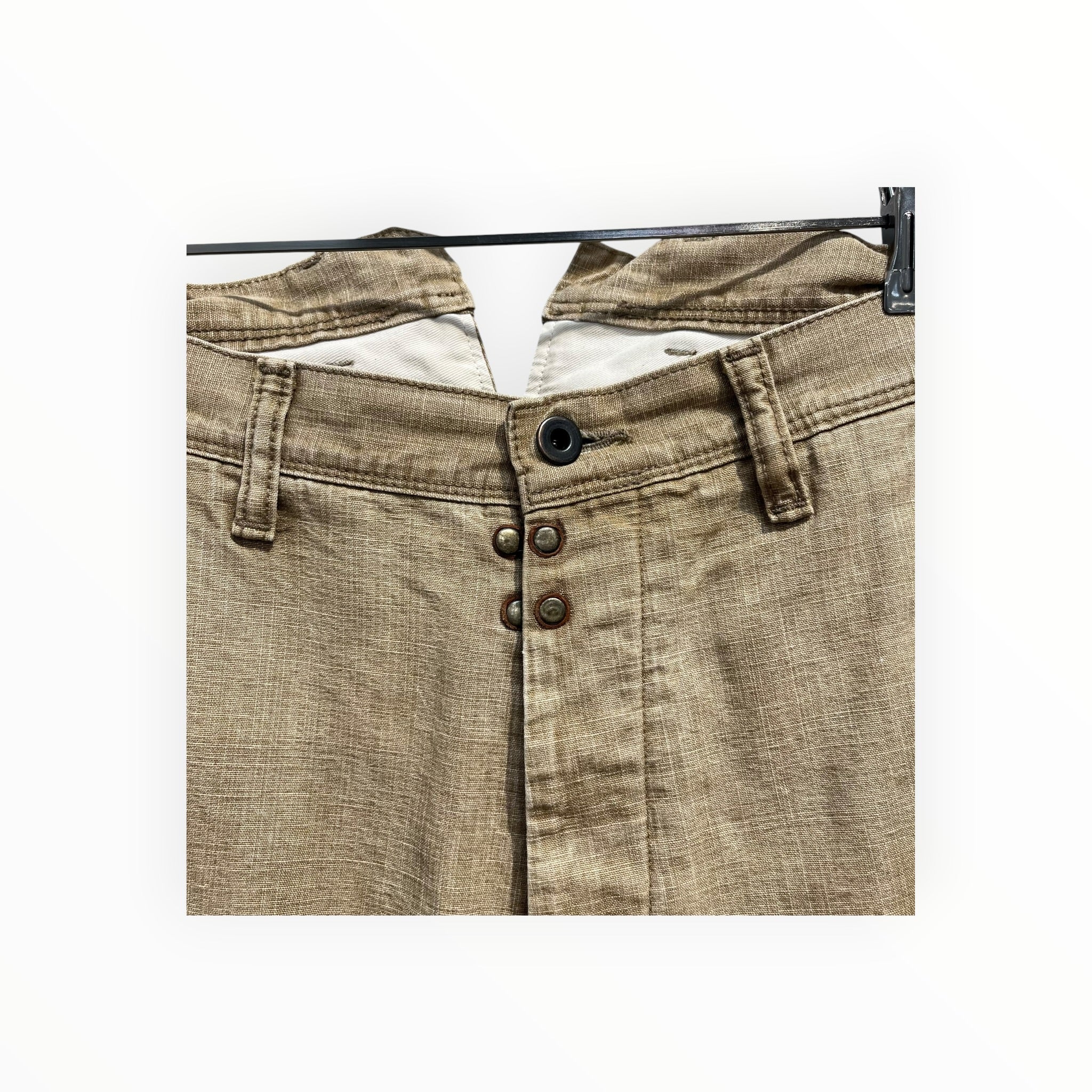 KAPITAL/Shorts/2/Cotton/BEG/CLASP CLOSURE BIG POUCH BACK view 3