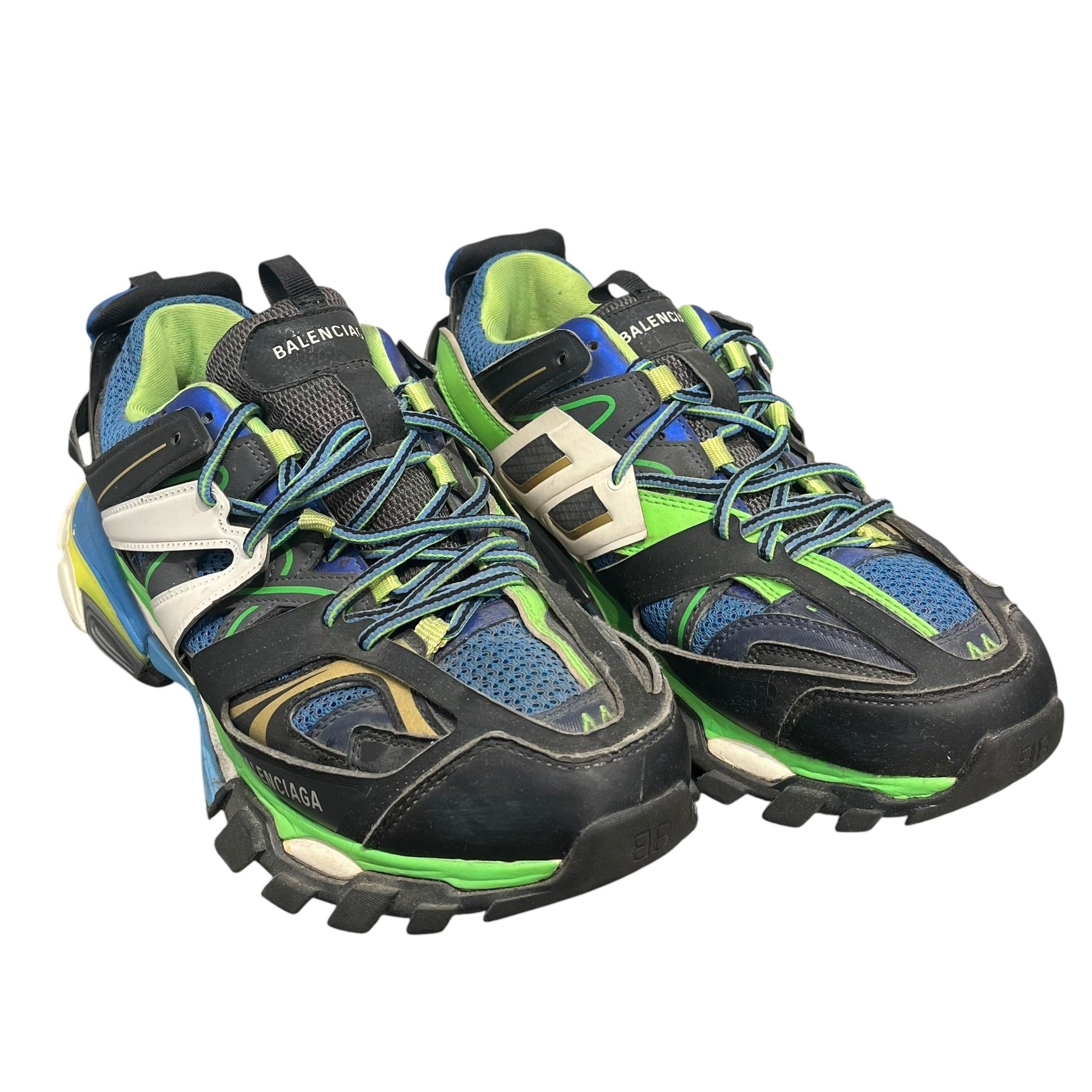 BALENCIAGA/Low-Sneakers/US 11/MLT/TRACK BLU/GRN/BLK/YEL view 1