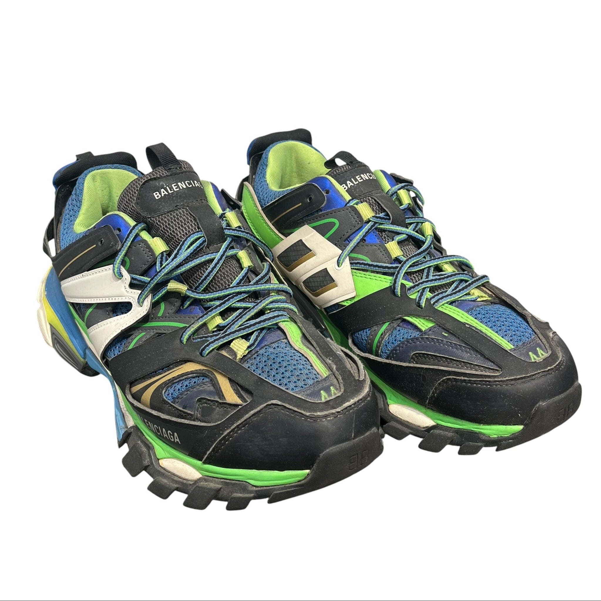 BALENCIAGA/Low-Sneakers/US 11/MLT/TRACK BLU/GRN/BLK/YEL view 1