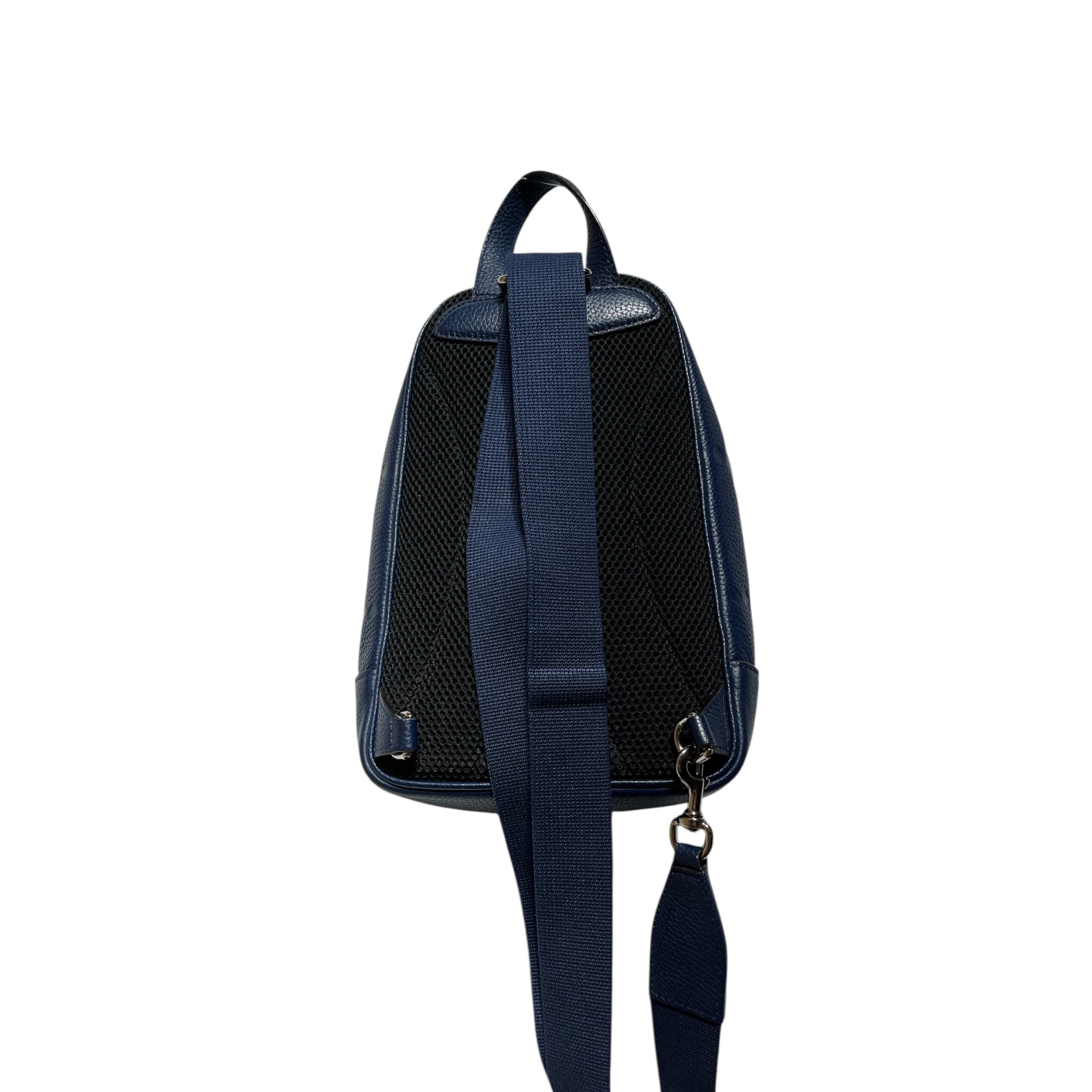 GUCCI/Cross Body Bag/Monogram/Leather/NVY/jumbo GG sling view 3