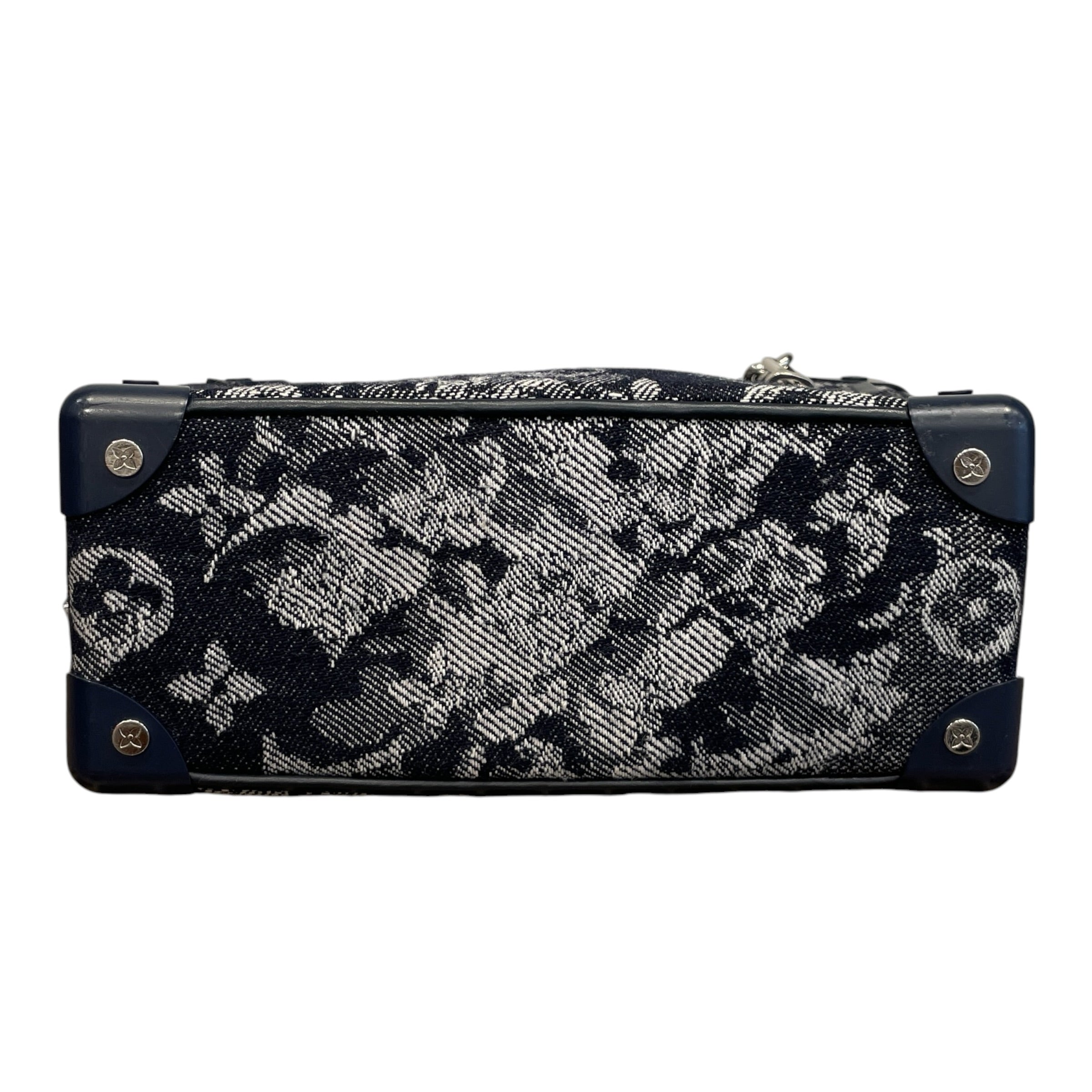 LOUIS VUITTON/Cross Body Bag/Monogram/Cotton/BLU/LOUIS VUITTON SOFT TRUNK MINI view 5