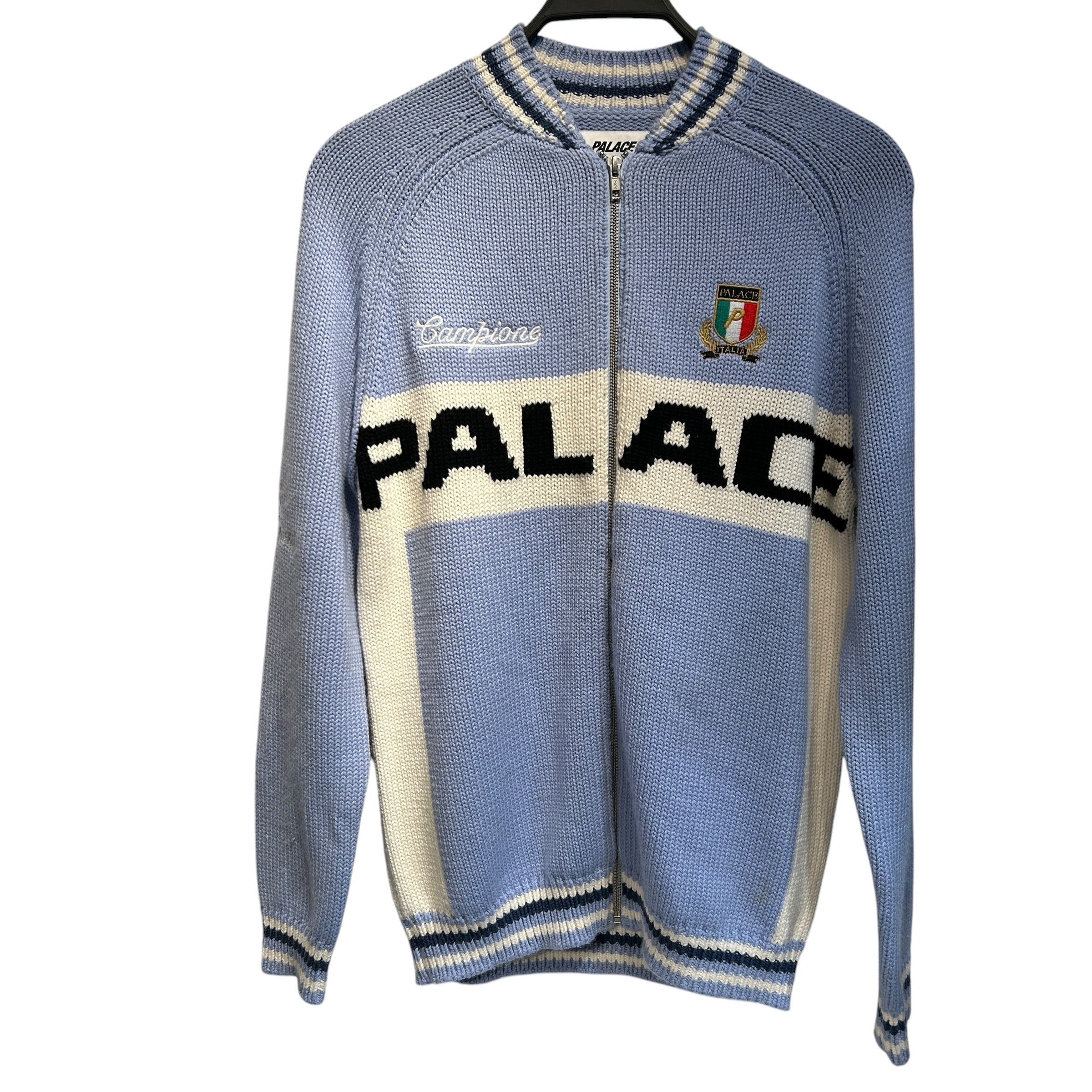 PALACE/Jacket/S/Wool/BLU/cycle knit view 1