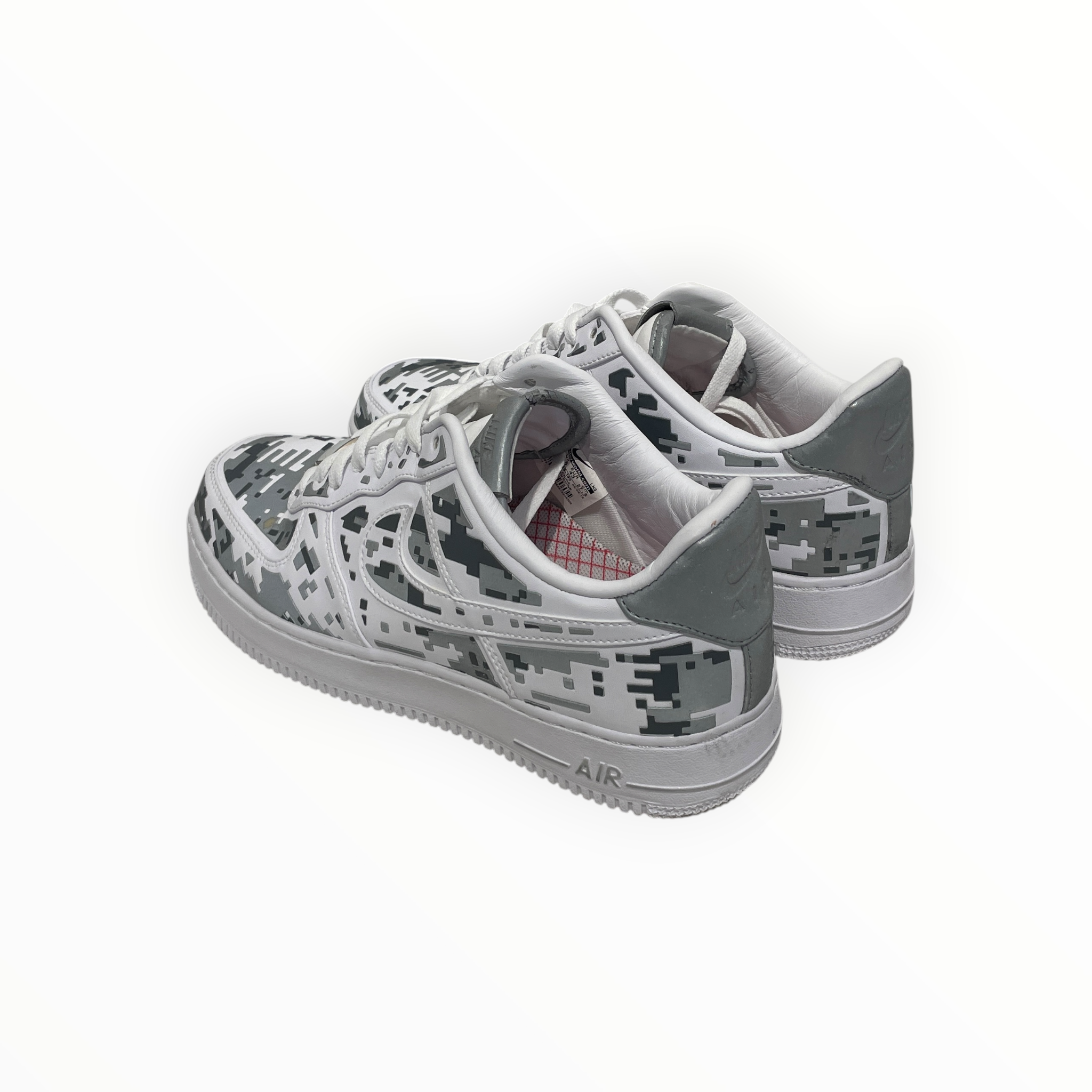 NIKE/AIR FORCE 1 LOW PREMIUM 08 QS/Low-Sneakers/US 9.5/Camouflage/Leather/WHT/520505-100 view 2