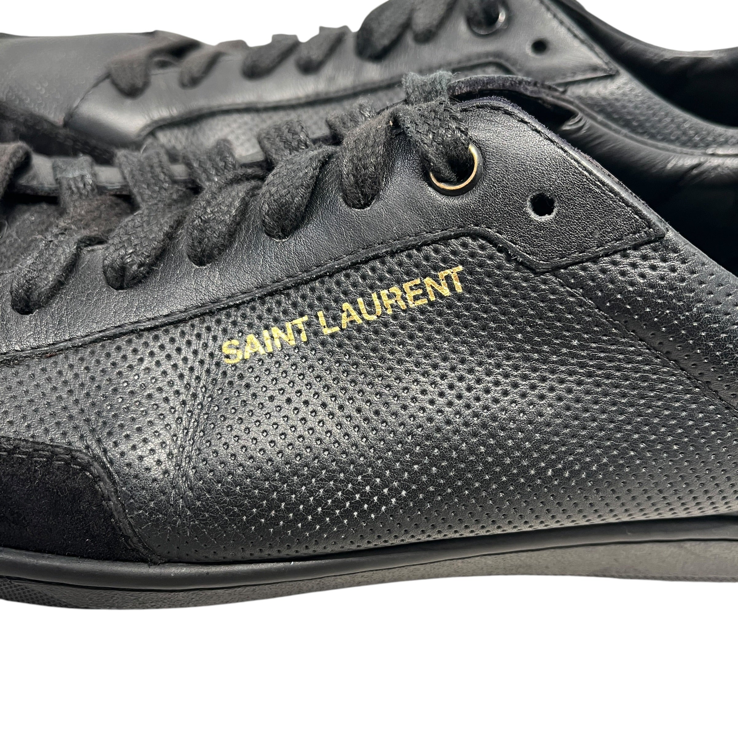 SAINT LAURENT/Low-Sneakers/US 9/Leather/BLK/COURT CLASSIC view 3