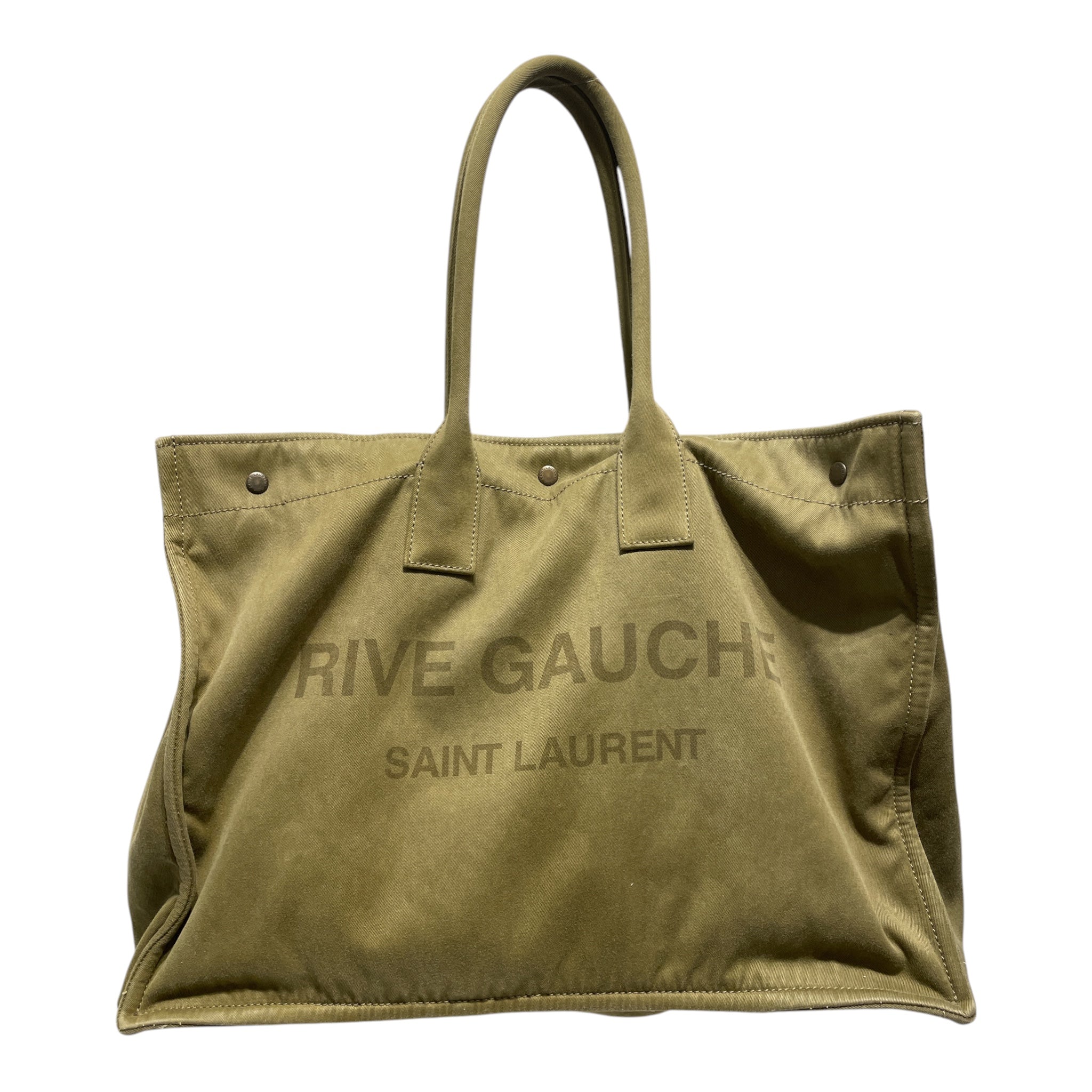 SAINT LAURENT/Tote Bag/Cotton/KHK/ view 1