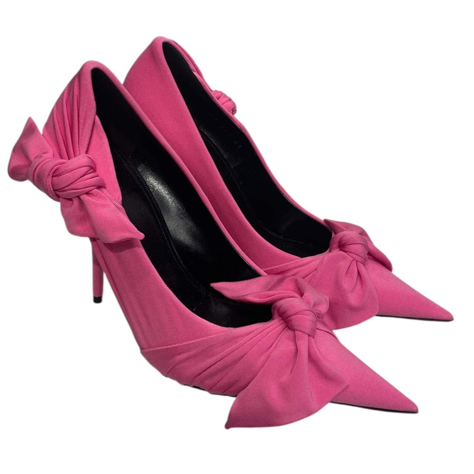 BALENCIAGA/Heels/EU 41/PNK/V-Tip/WRAP BOWTIE TOE / HEEL view 1