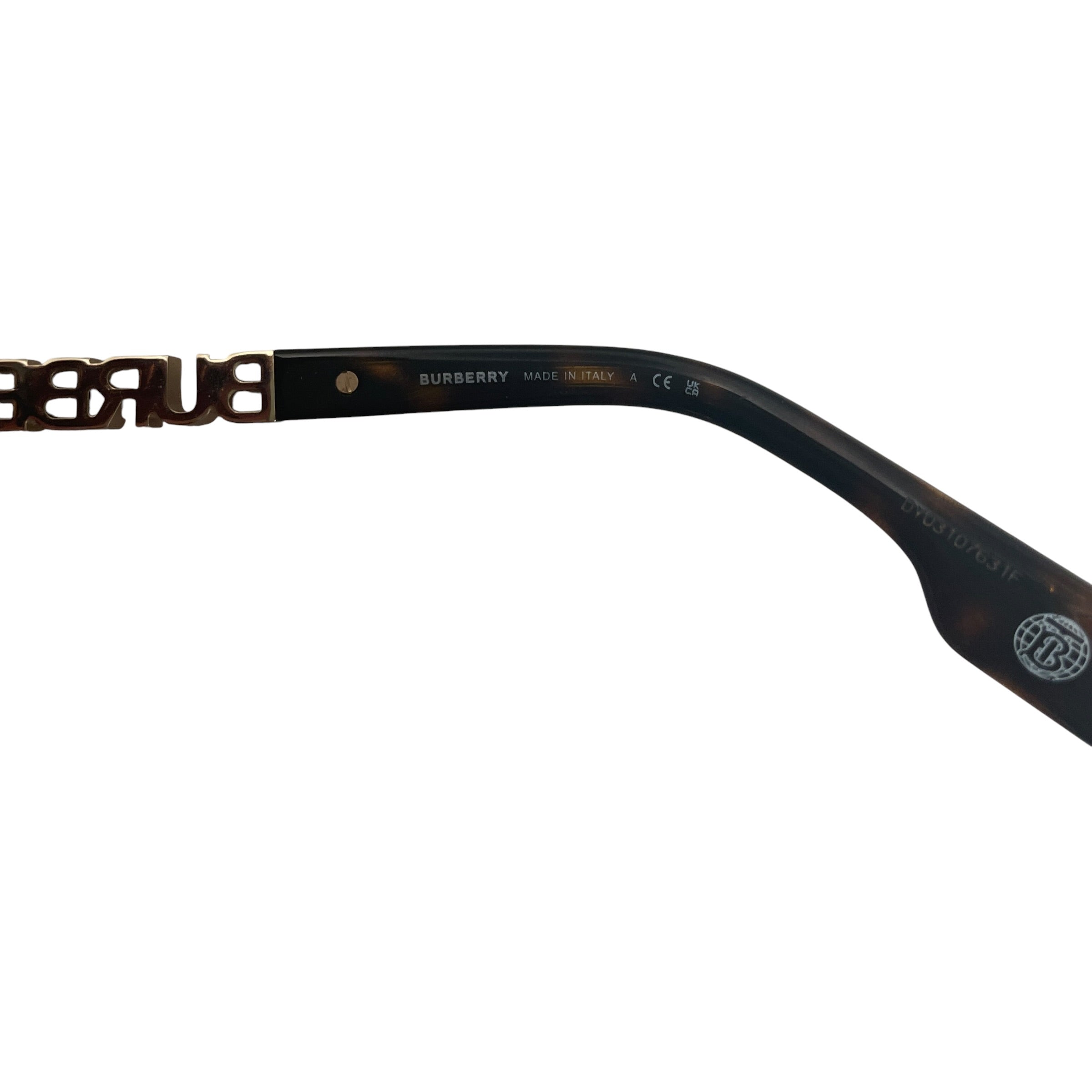BURBERRY/Sunglasses/Tortoiseshell Pattern/BRW/B4389 GOLD LOGO view 4