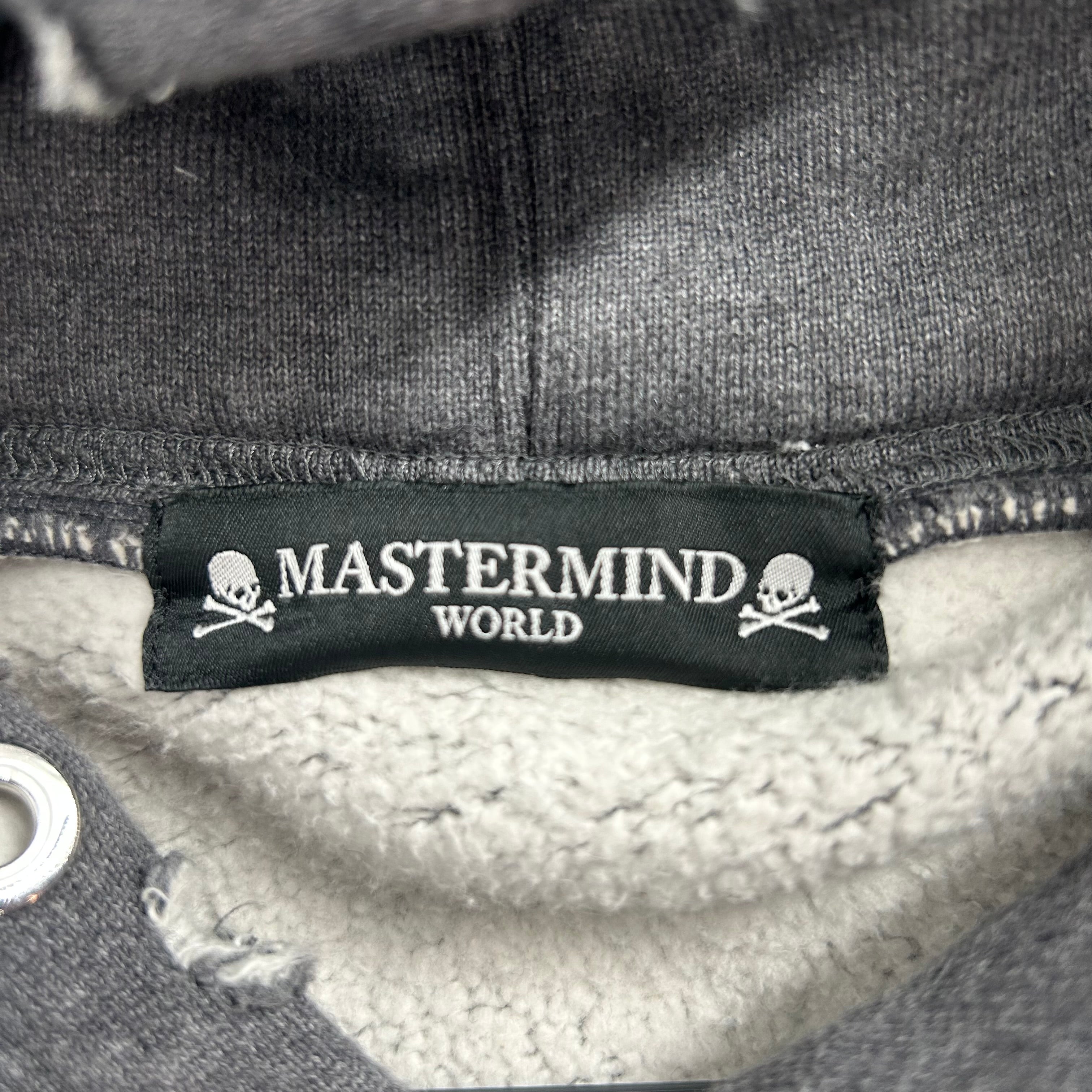 mastermind JAPAN/Hoodie/L/Cotton/GRY/ZIPPERS ON SLEEVES view 3