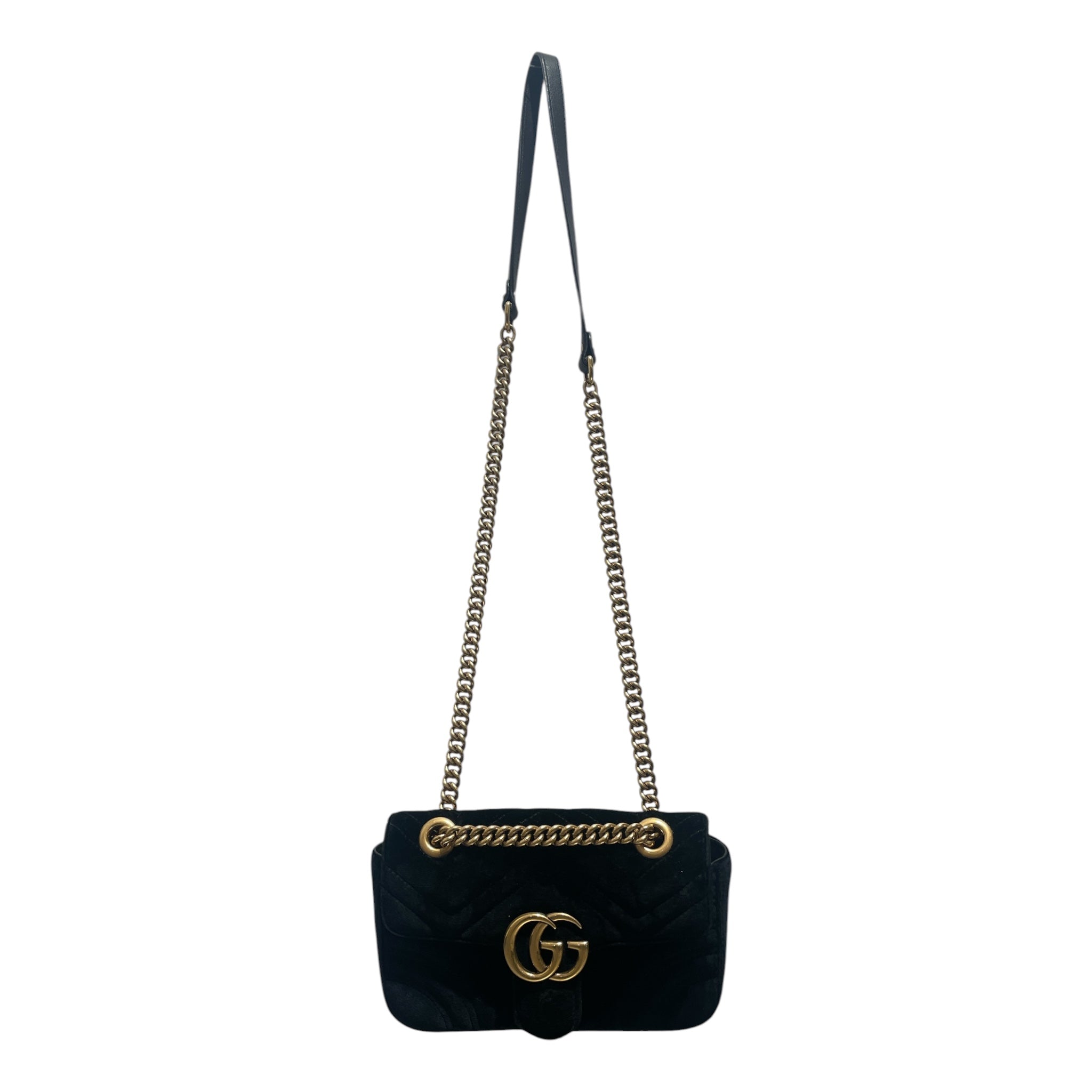 GUCCI/Cross Body Bag/Suede/BLK/GG MARONT/BLK SUEDE view 1