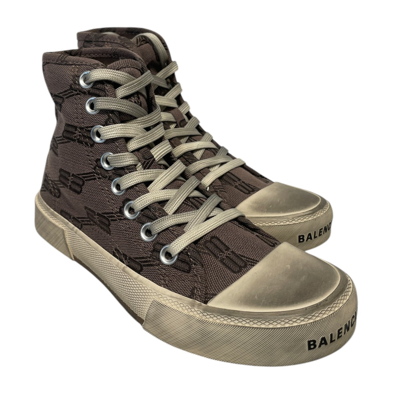 BALENCIAGA/Hi-Sneakers/EU 35/Monogram/Cotton/BRW/PARIS