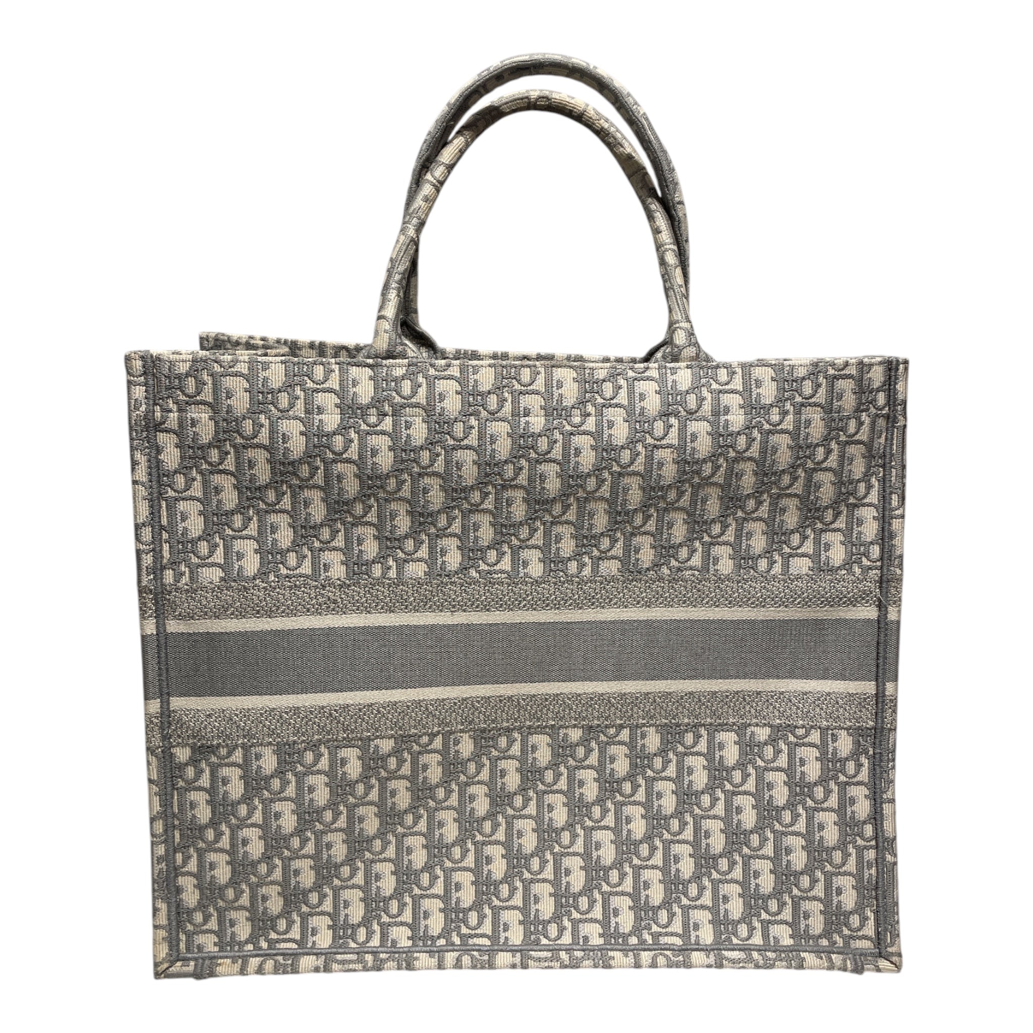 Christian Dior/Hand Bag/Monogram/Cotton/GRY/ view 2