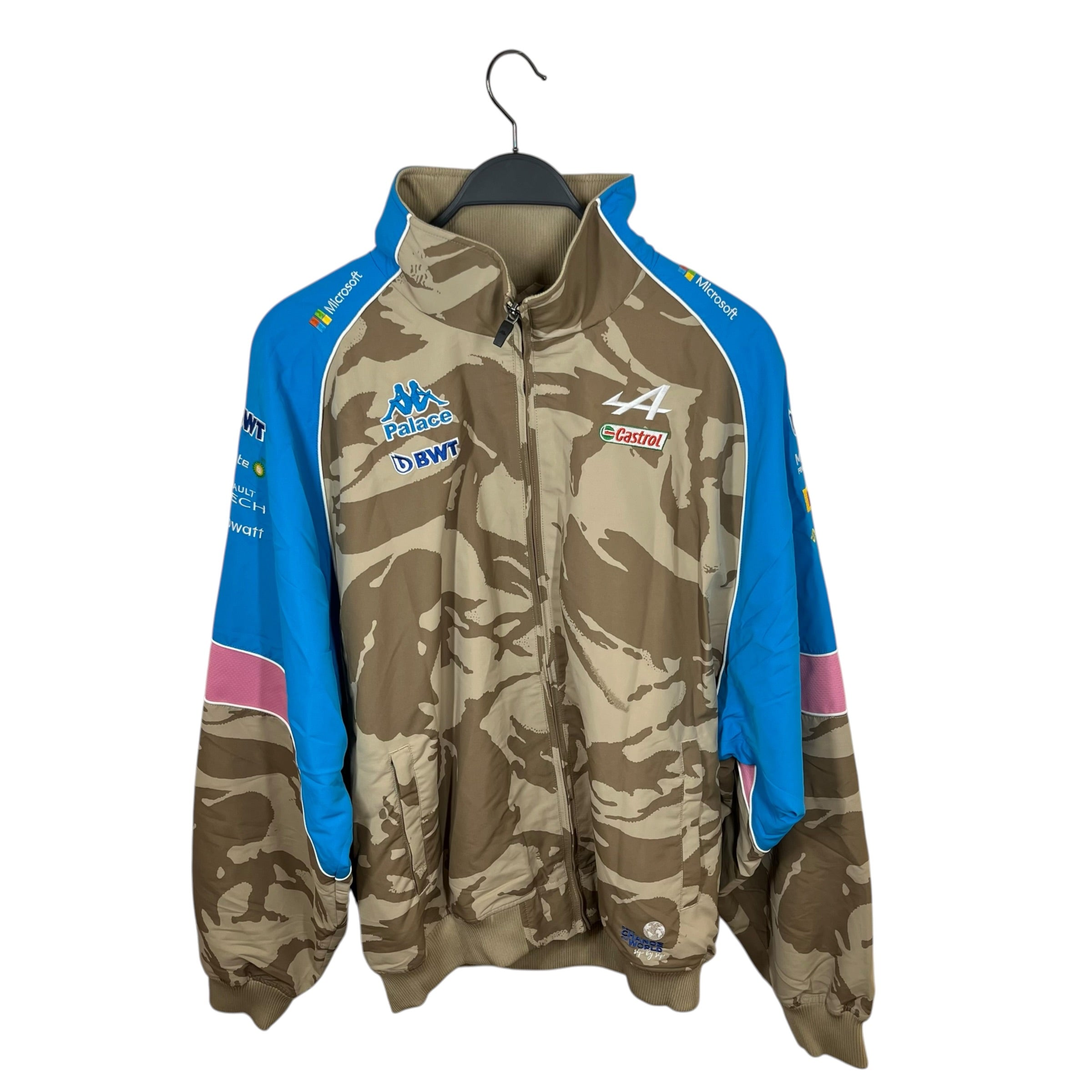 PALACE/kappa/Windbreaker/XL/Nylon/BEG/All Over Print/ALPINE TRACK JKT view 1