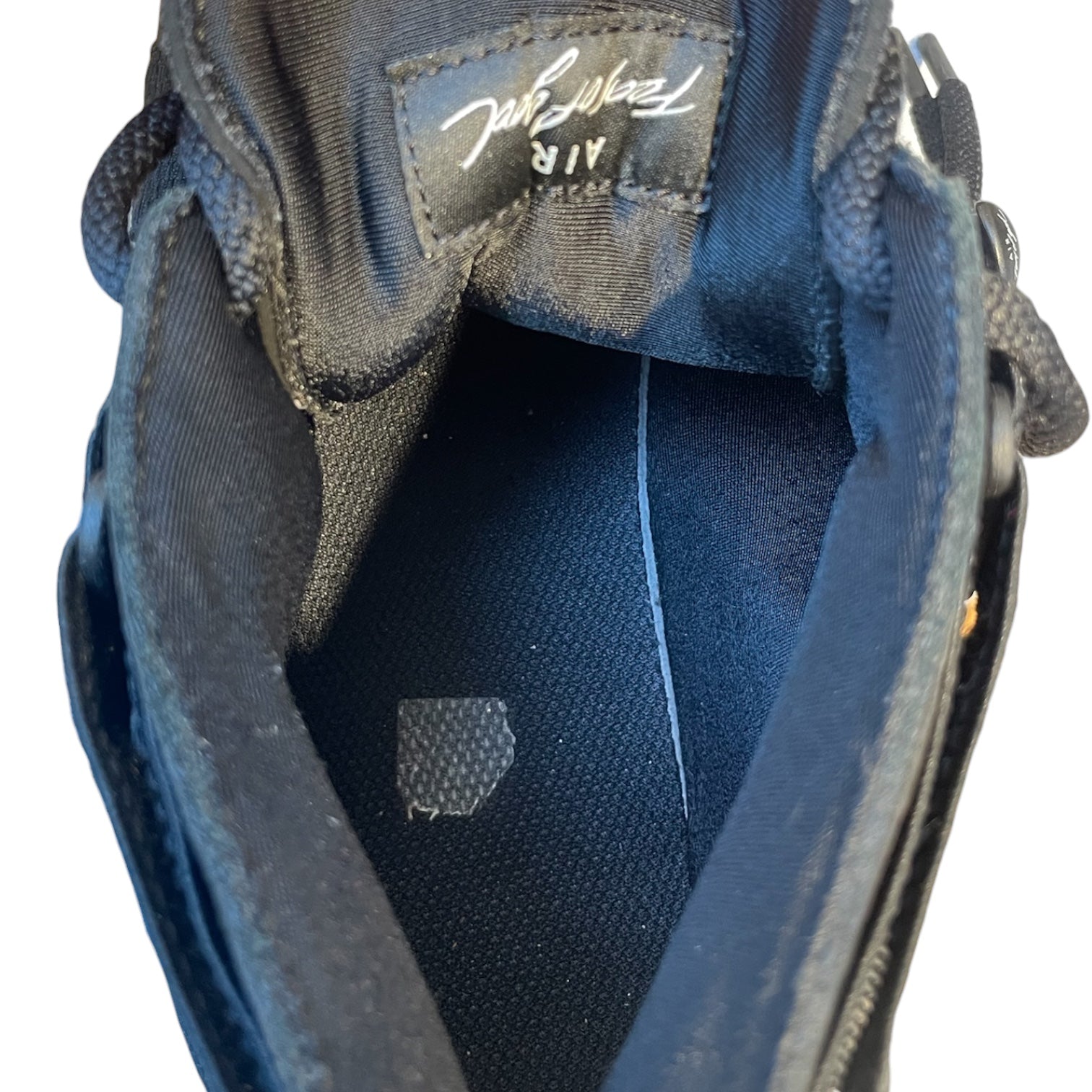 NIKE/FEAR OF GOD/Hi-Sneakers/US 10.5/Cotton/BLK/SN 8329166 on heel view 3